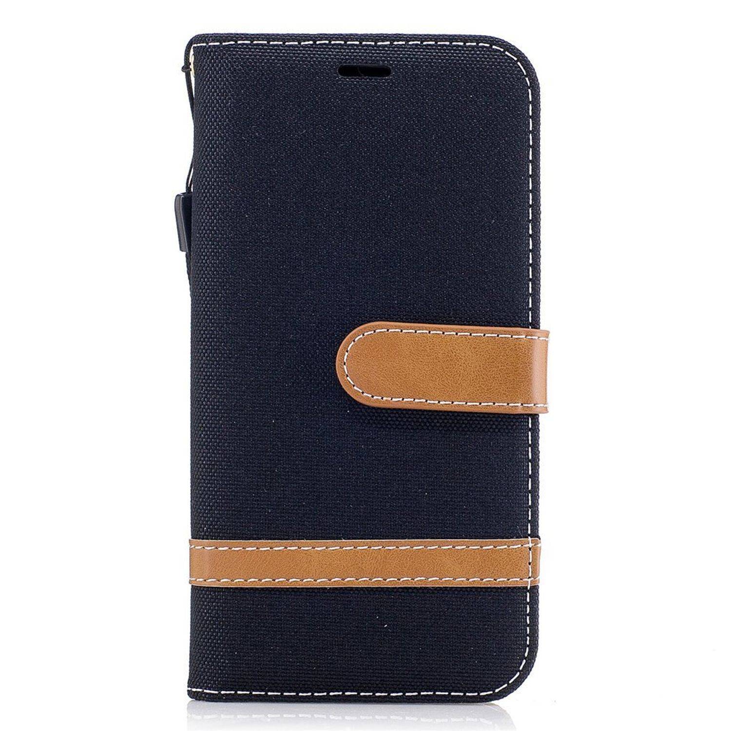 Samsung Galaxy J3 (2017) Handyhülle Bookcover Schwarz