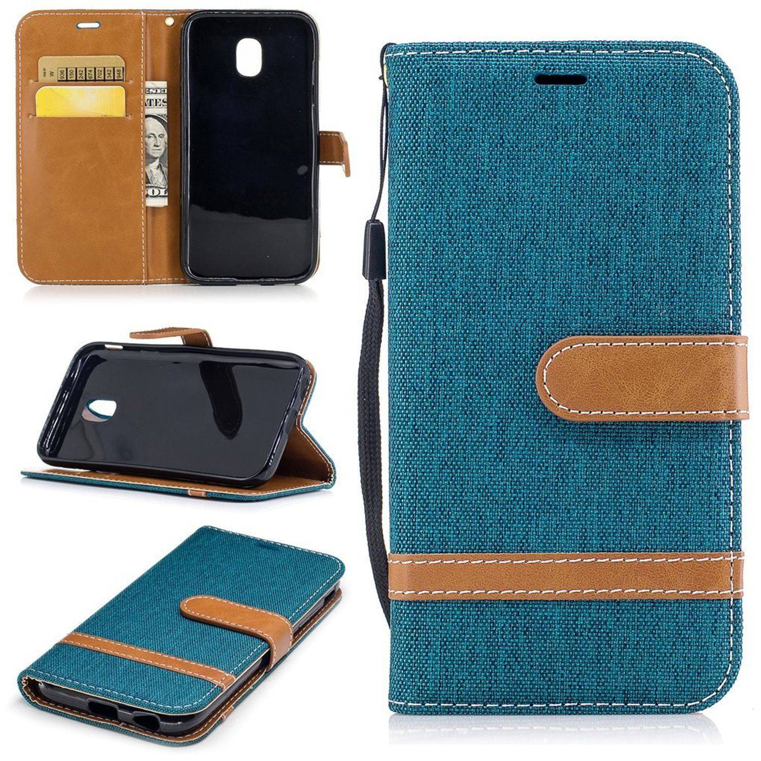 Samsung Galaxy J5 (2017) Handyhülle Bookcover Grün