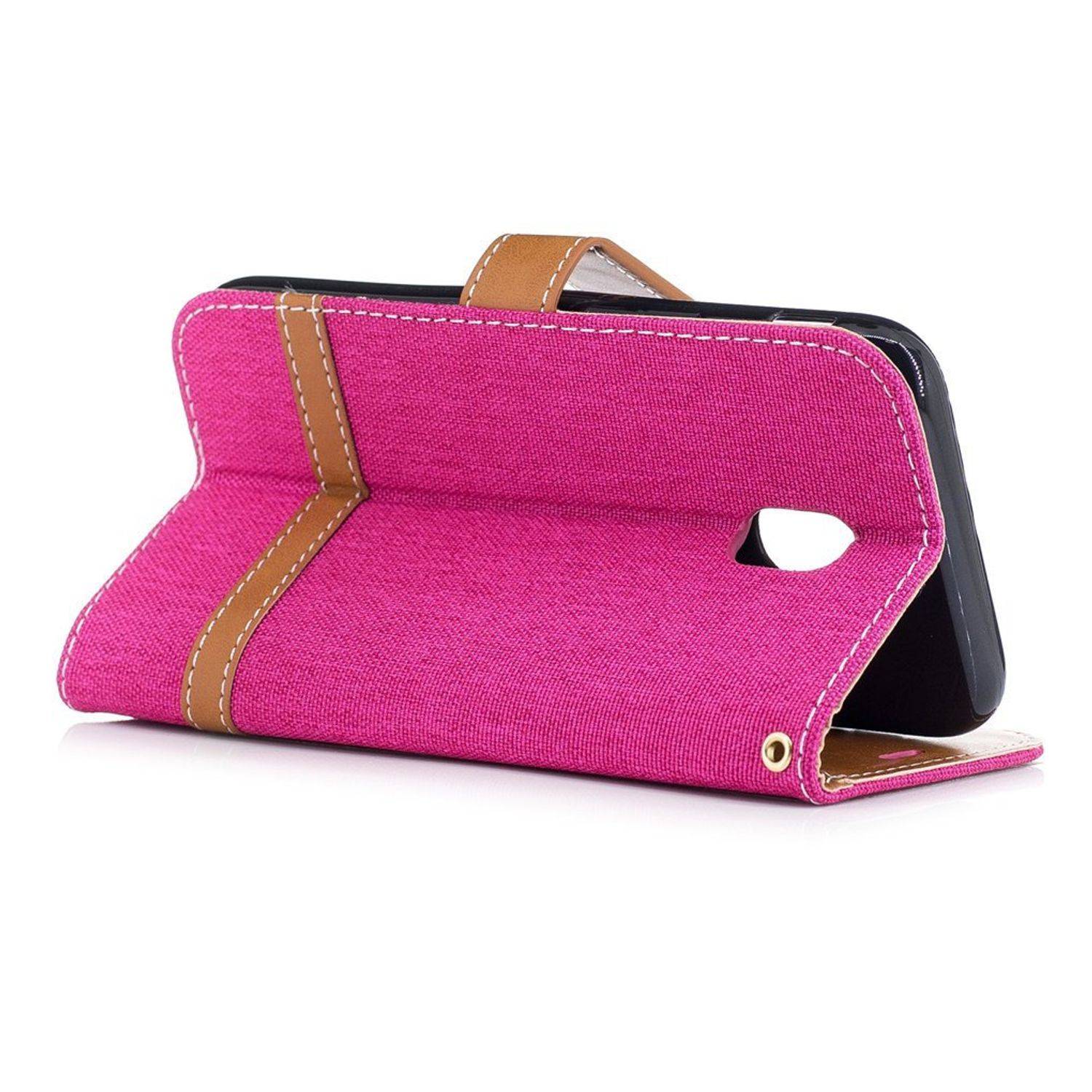 Samsung Galaxy J5 (2017) Handyhülle Bookcover Rosa