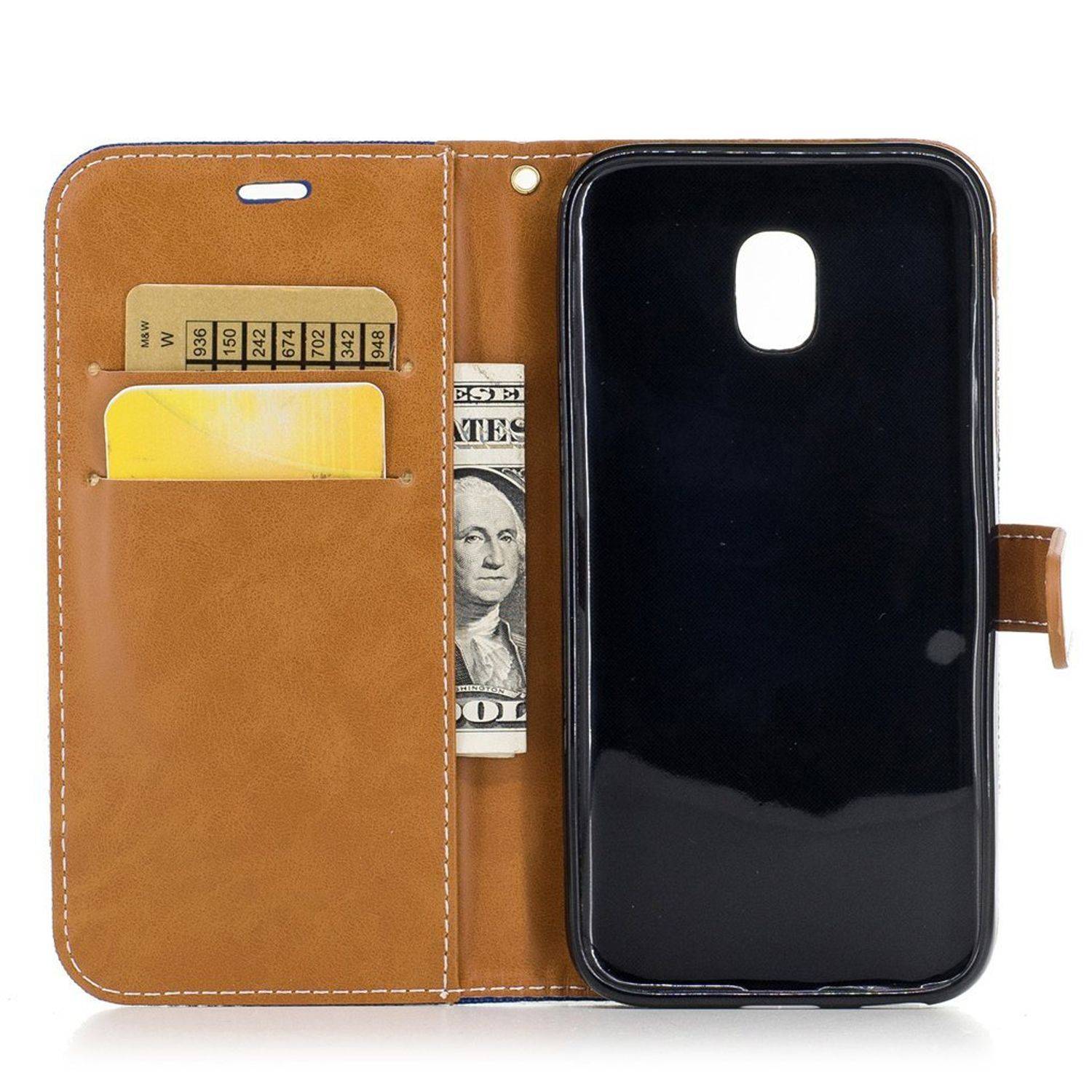 Samsung Galaxy J5 (2017) Handyhülle Bookcover Blau