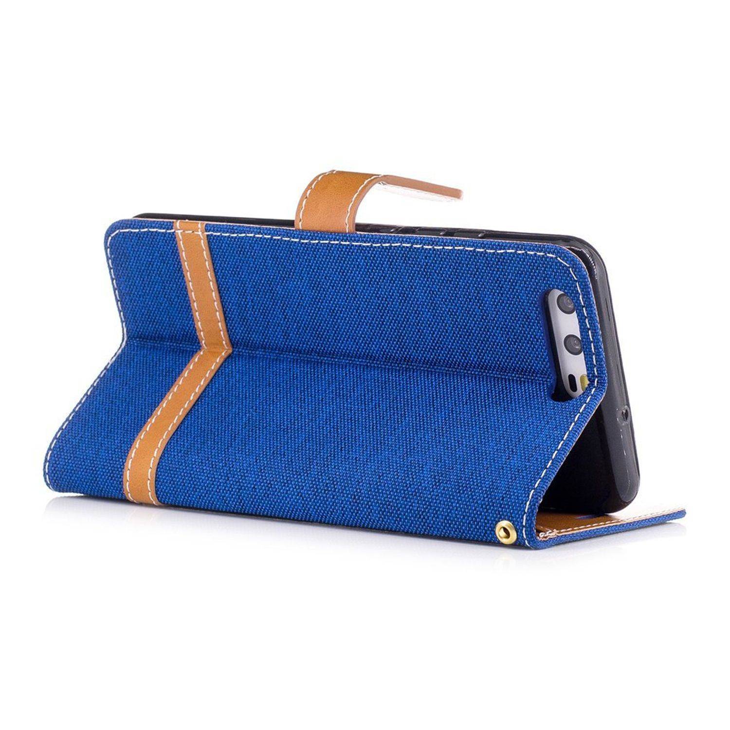 Huawei P10 Handyhülle Bookcover Blau