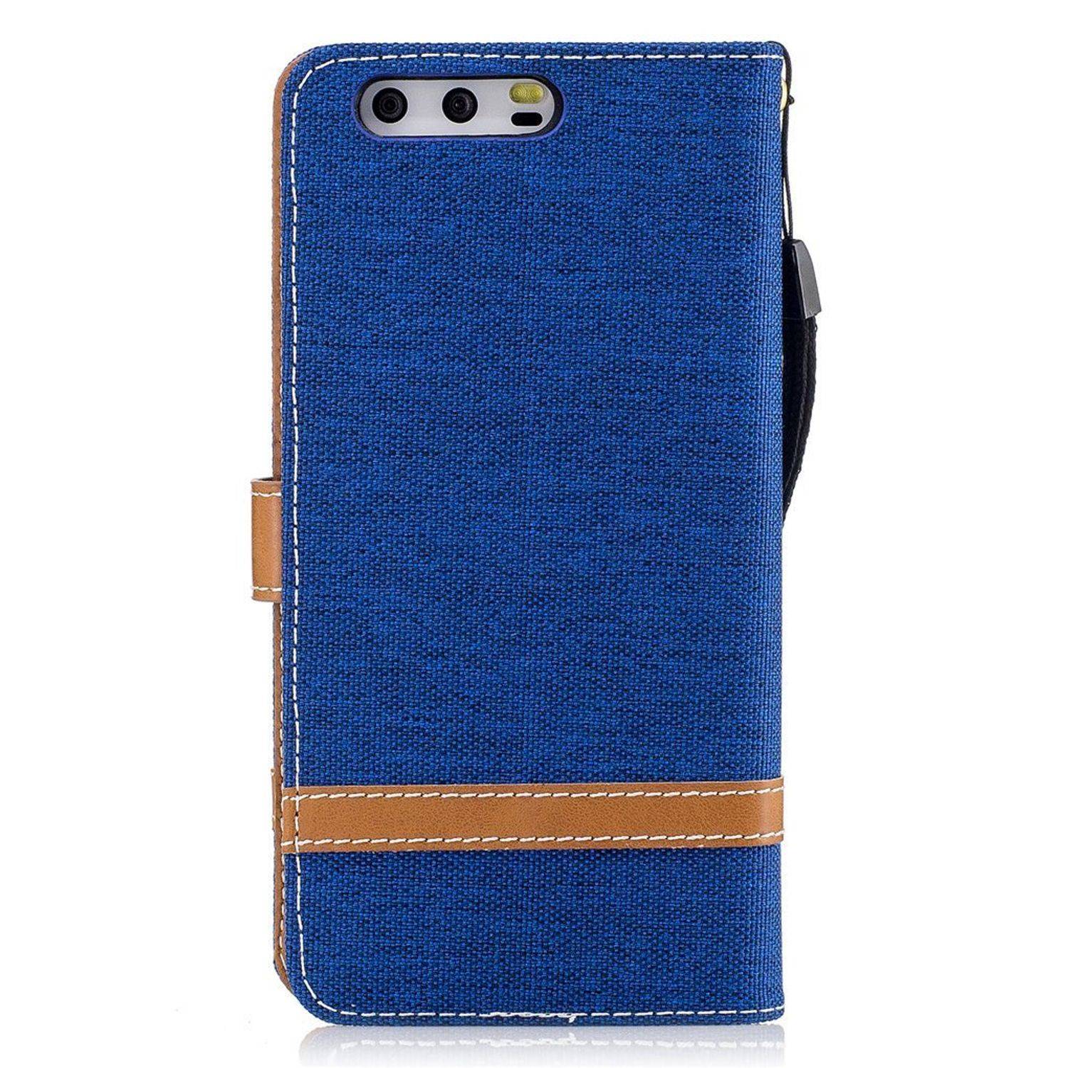 Huawei P10 Handyhülle Bookcover Blau
