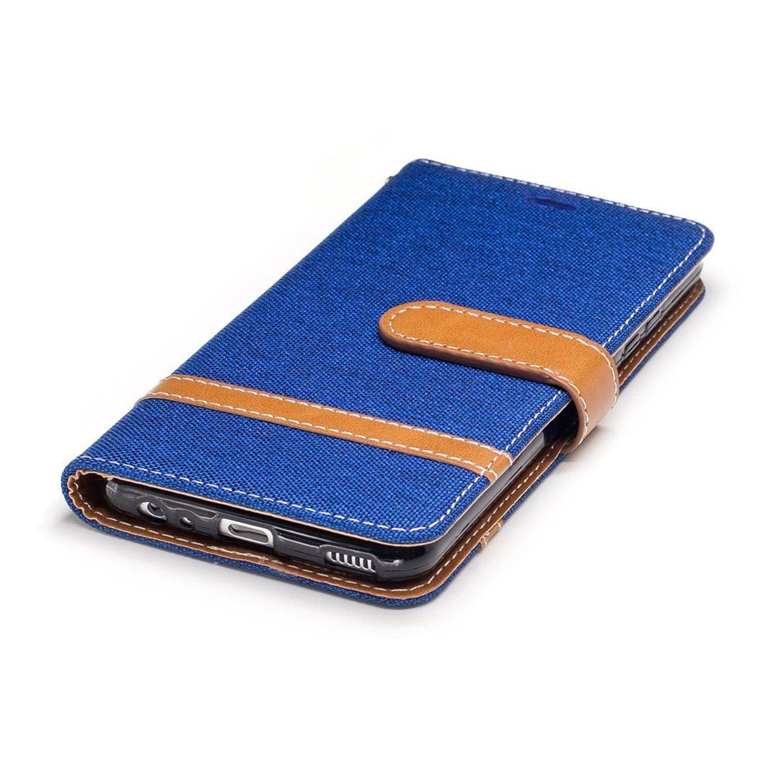 Huawei P10 Handyhülle Bookcover Blau