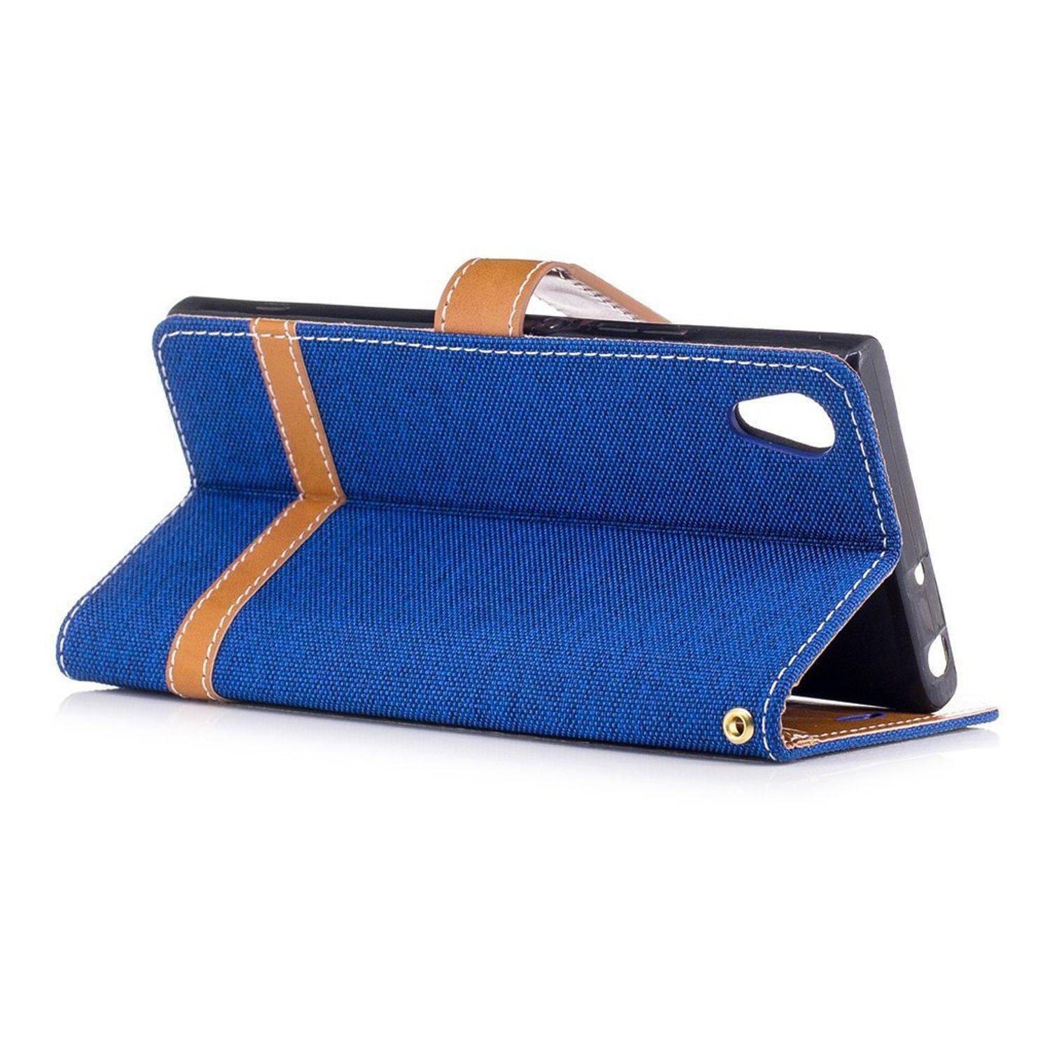 Sony Xperia XA1 Handyhülle Bookcover Blau
