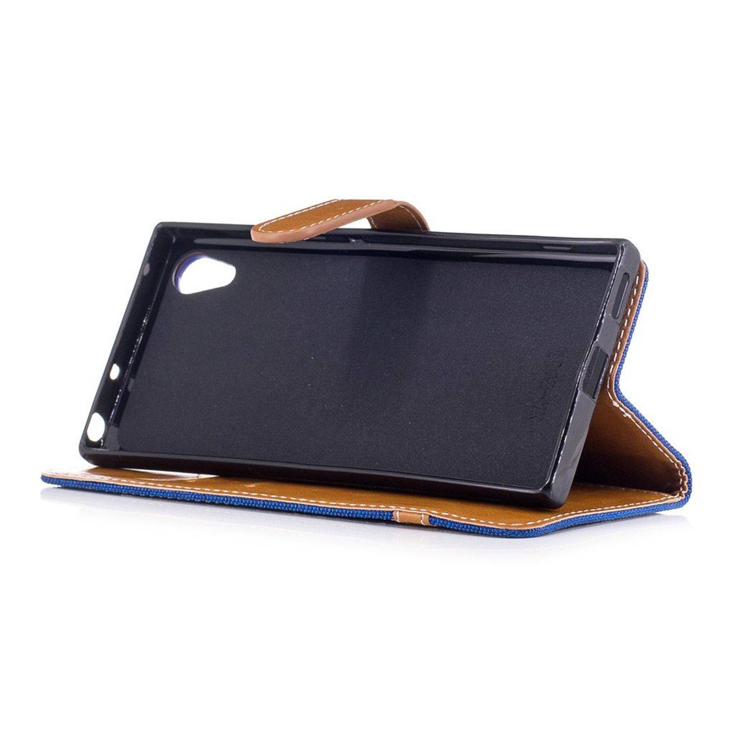 Sony Xperia XA1 Handyhülle Bookcover Blau