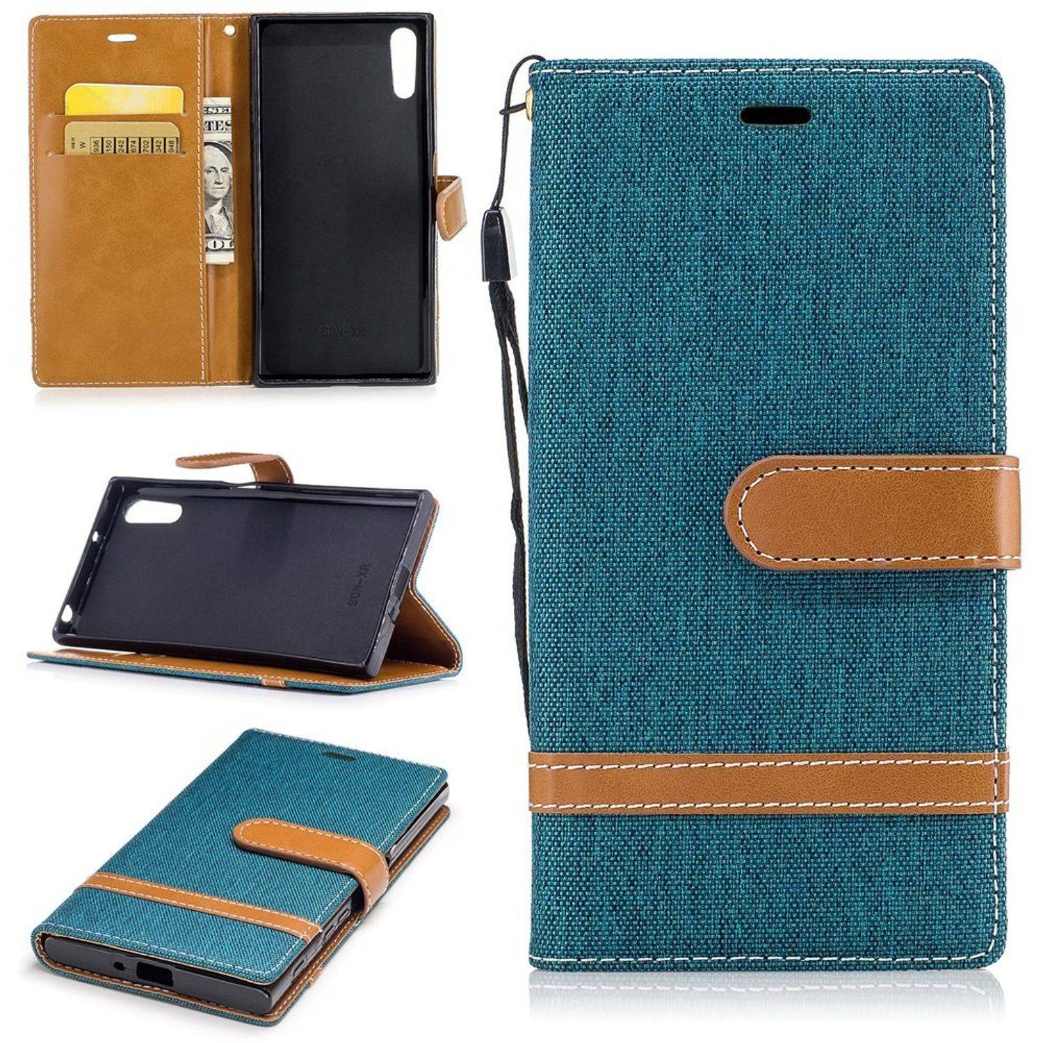 Sony Xperia XZs Handyhülle Bookcover Grün