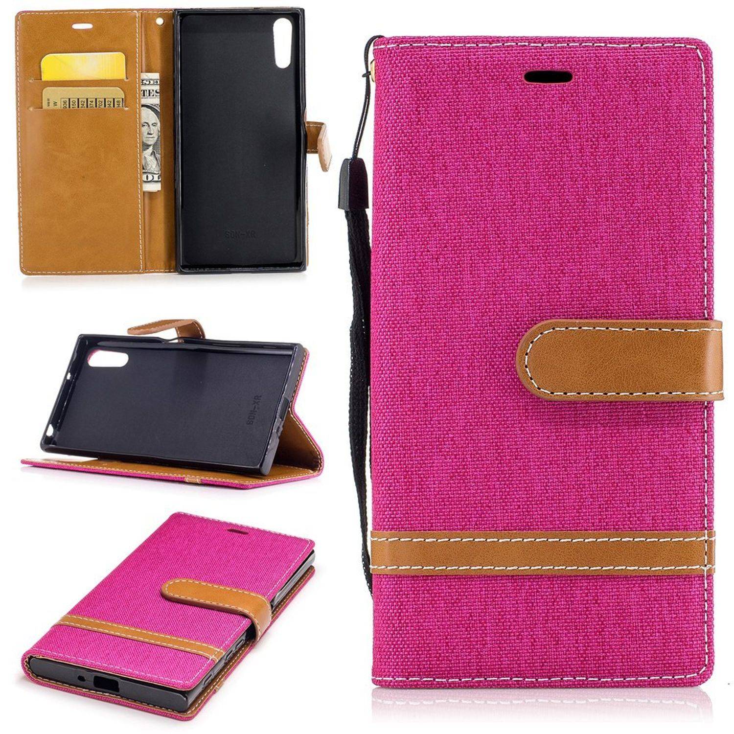 Sony Xperia XZs Handyhülle Bookcover Rosa