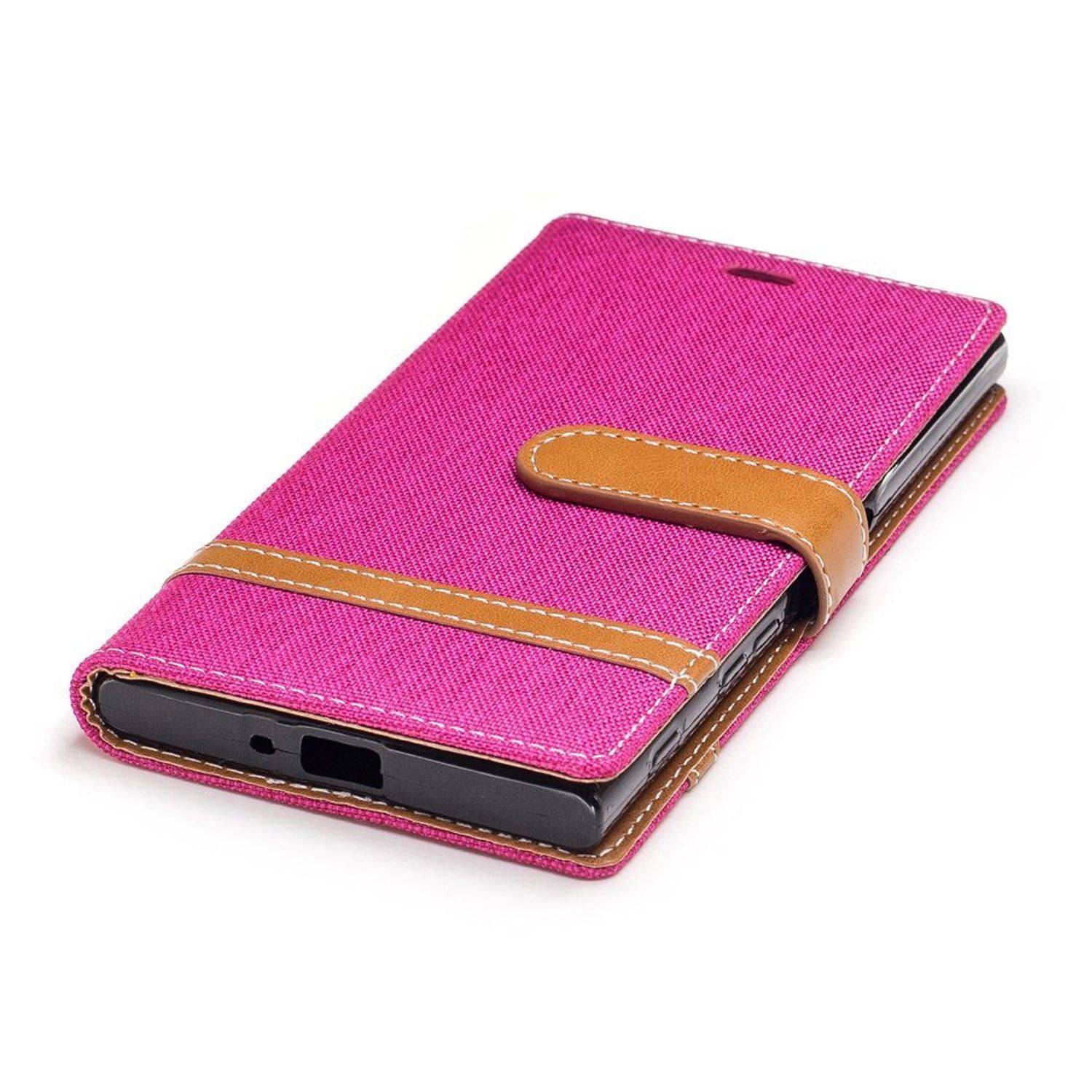 Sony Xperia XZs Handyhülle Bookcover Rosa