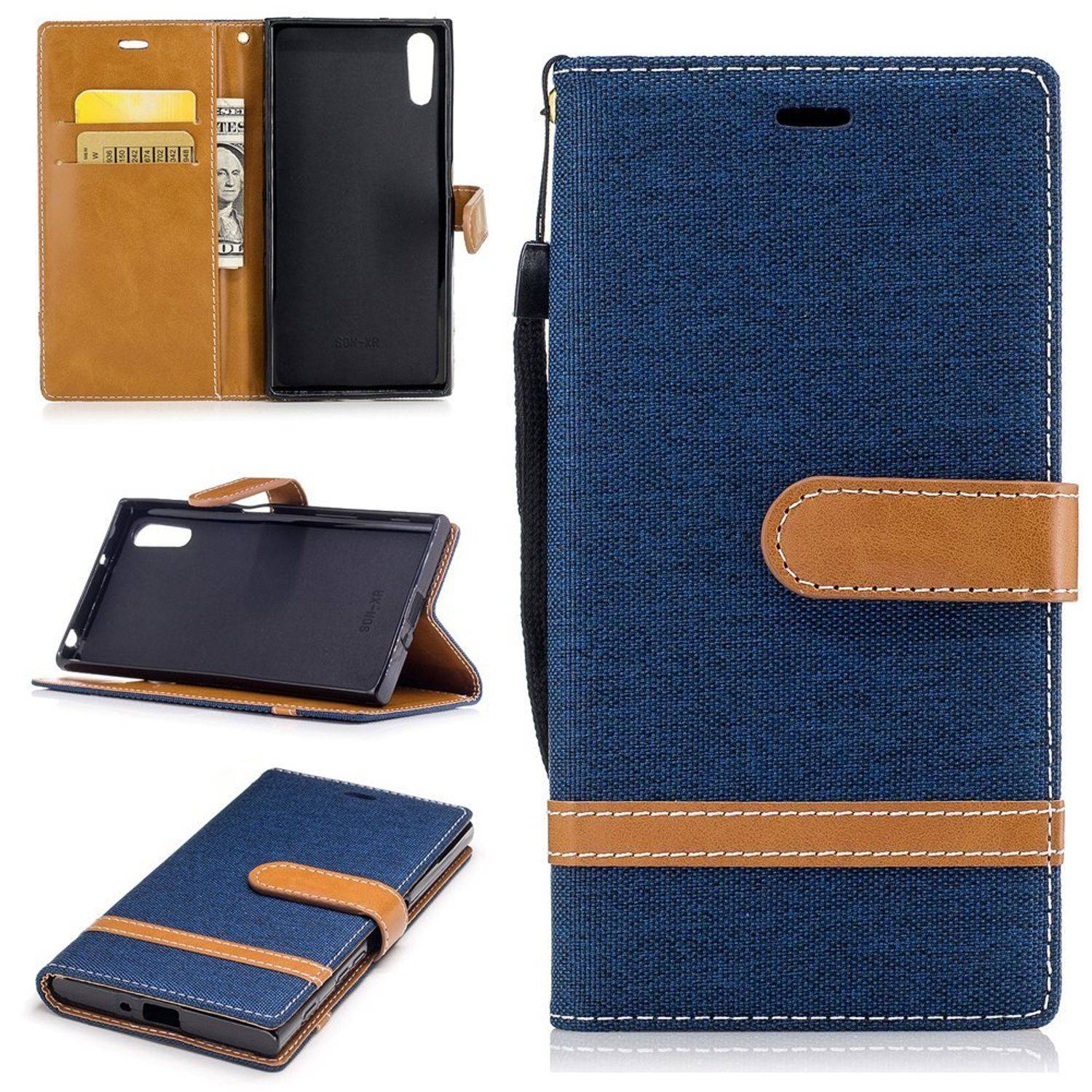 Sony Xperia XZs Handyhülle Bookcover Blau