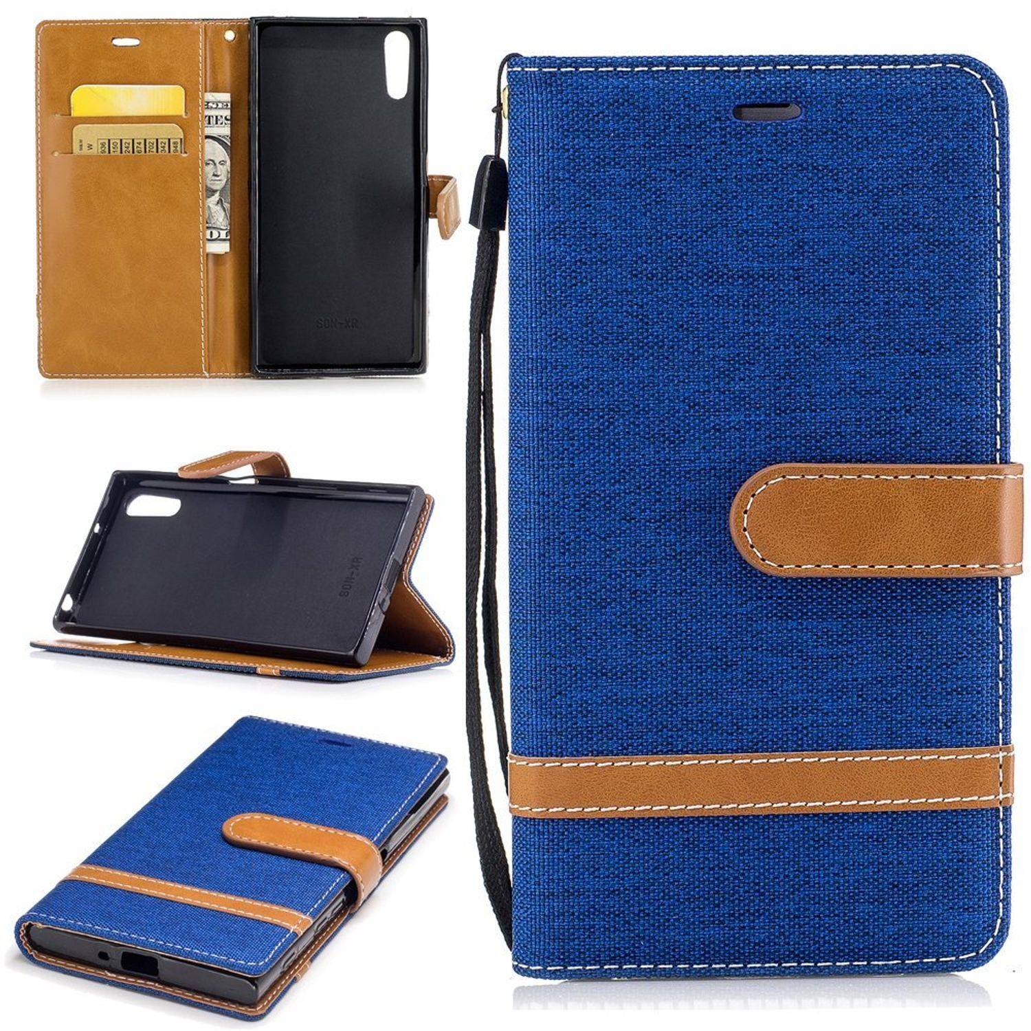 Sony Xperia XZs Handyhülle Bookcover Blau