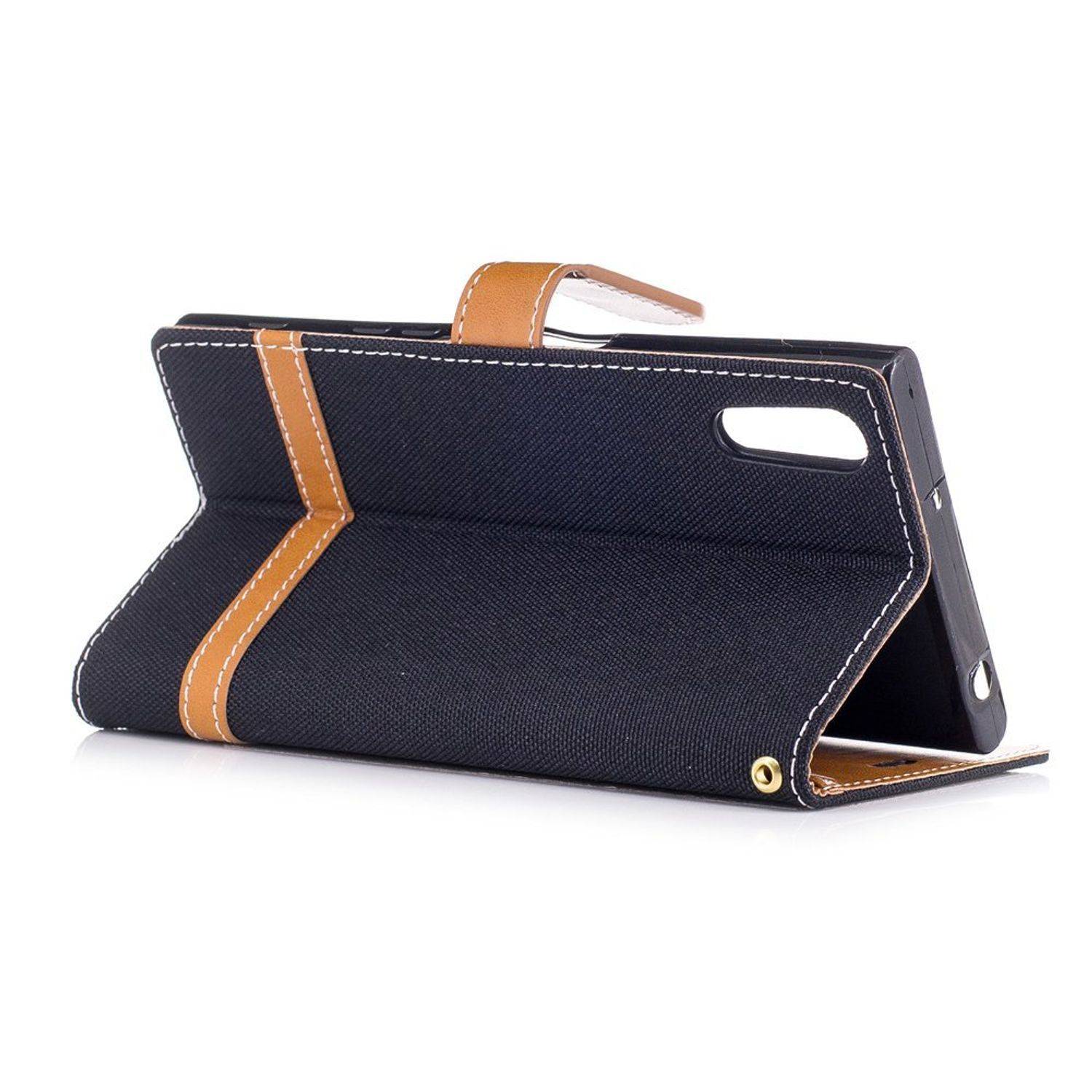 Sony Xperia XZs Handyhülle Bookcover Schwarz