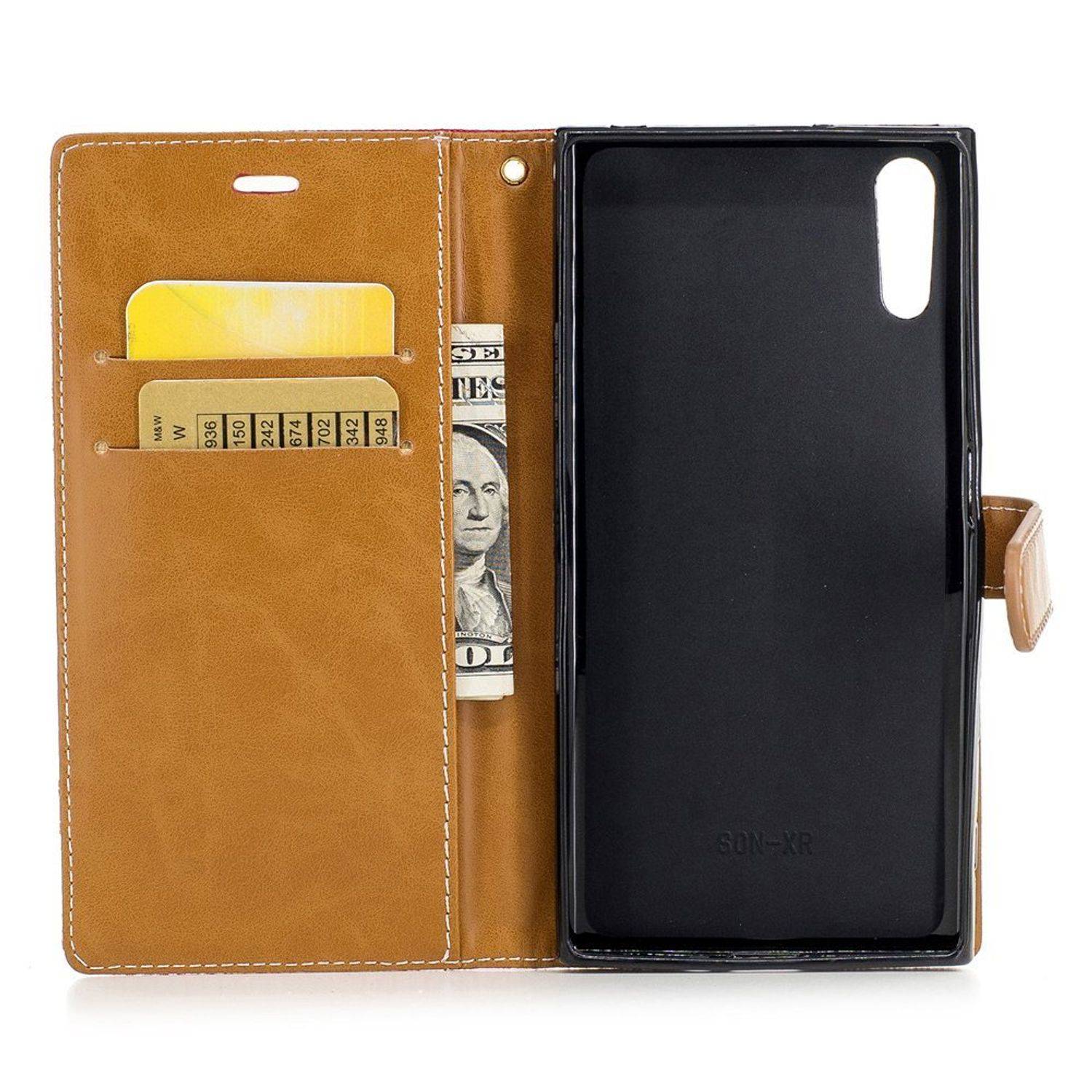 Sony Xperia XZs Handyhülle Bookcover Schwarz