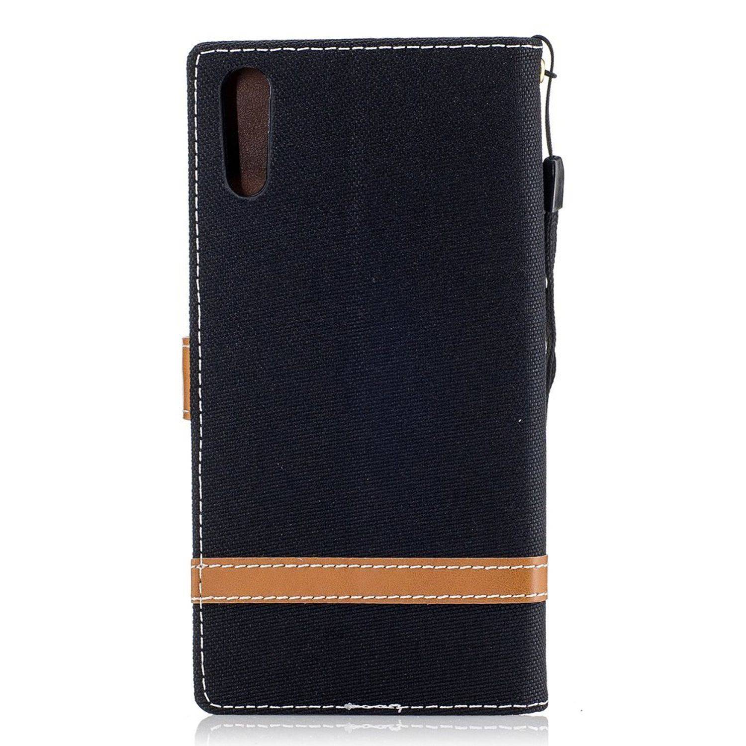Sony Xperia XZs Handyhülle Bookcover Schwarz
