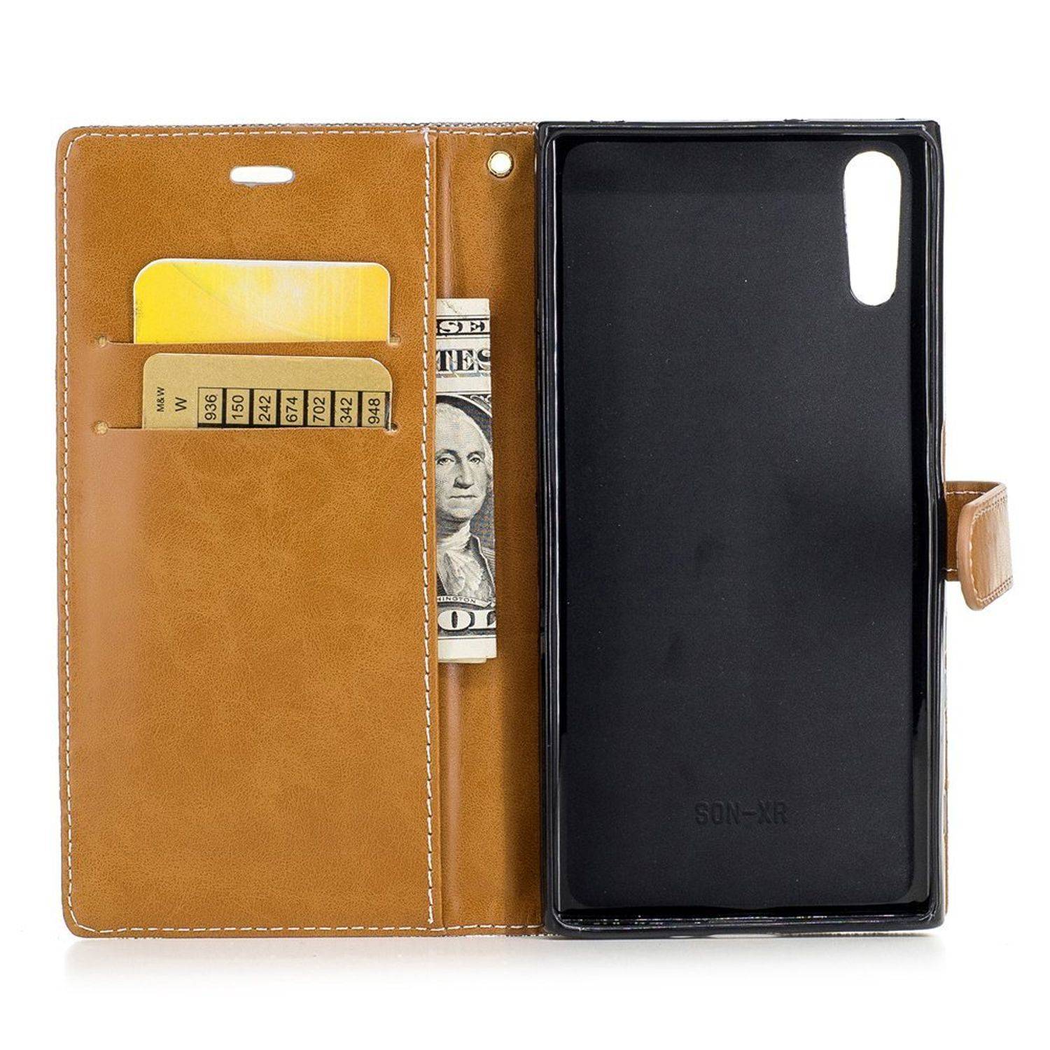 Sony Xperia XZs Handyhülle Bookcover Grau