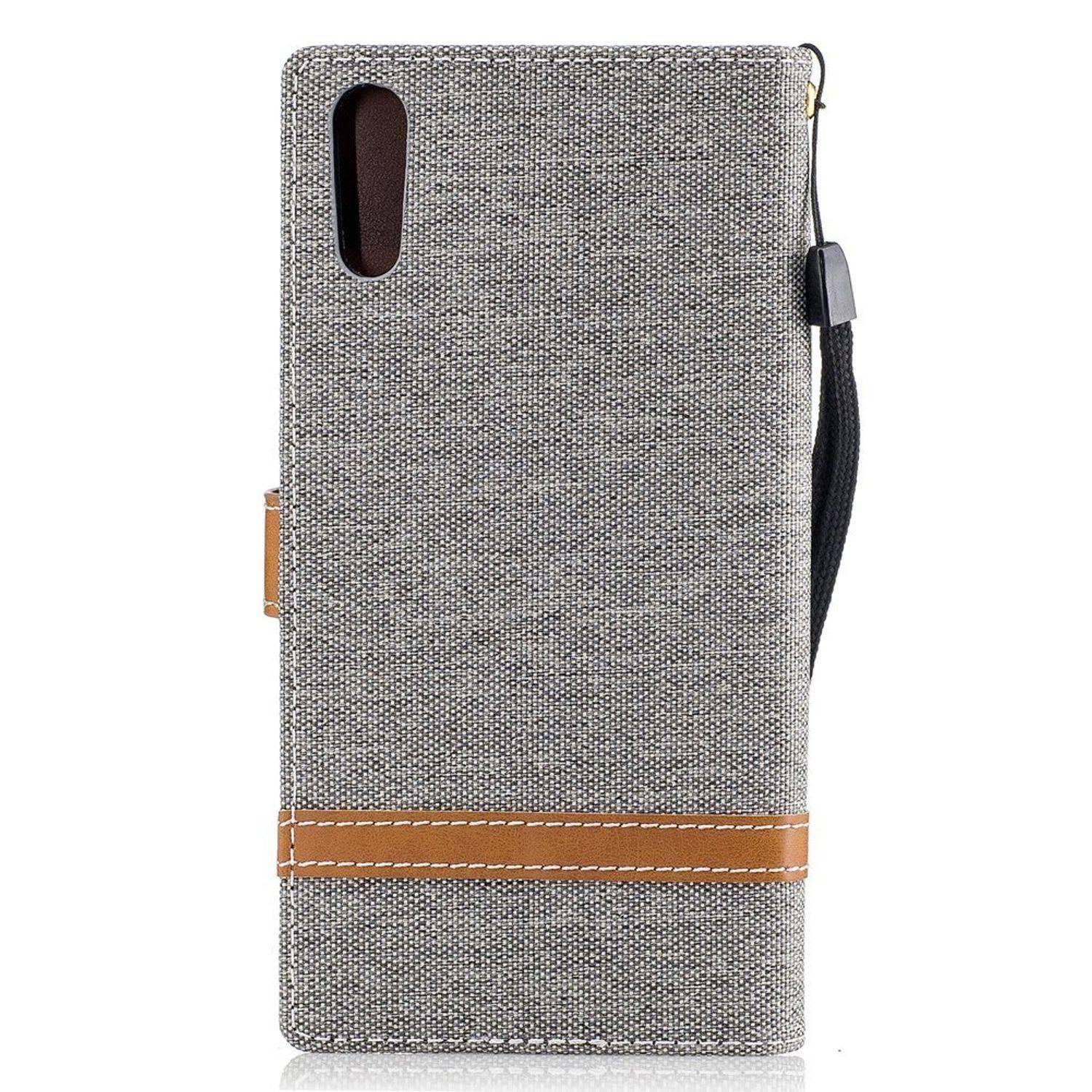 Sony Xperia XZs Handyhülle Bookcover Grau