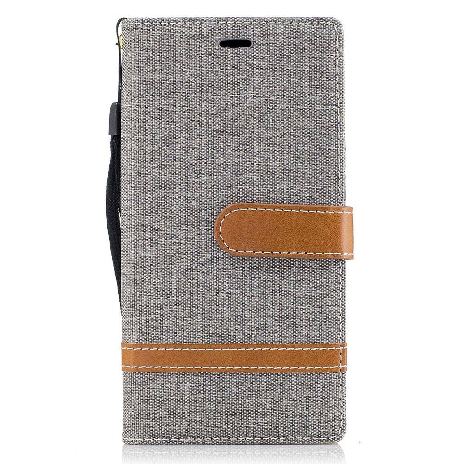 Sony Xperia XZs Handyhülle Bookcover Grau