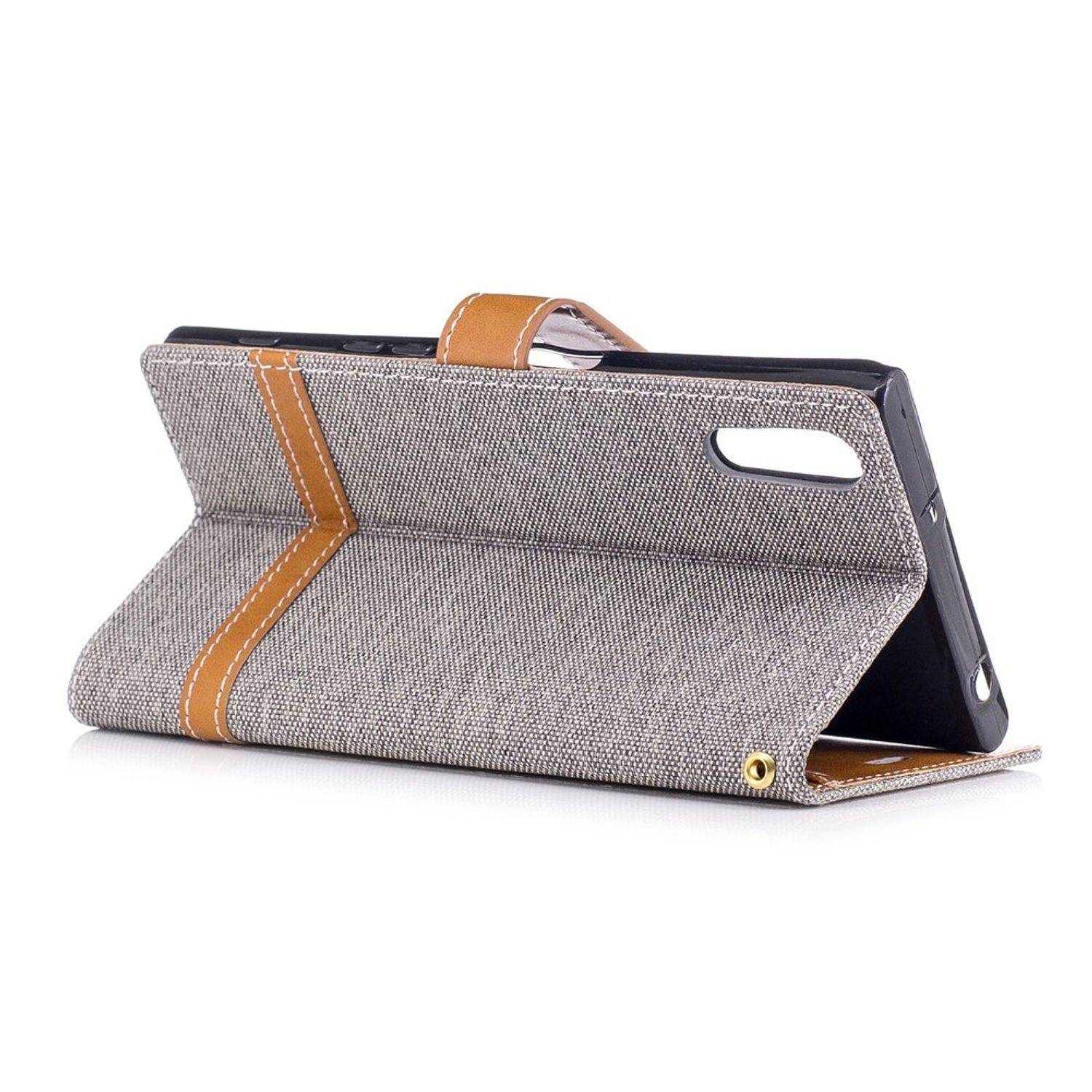 Sony Xperia XZs Handyhülle Bookcover Grau