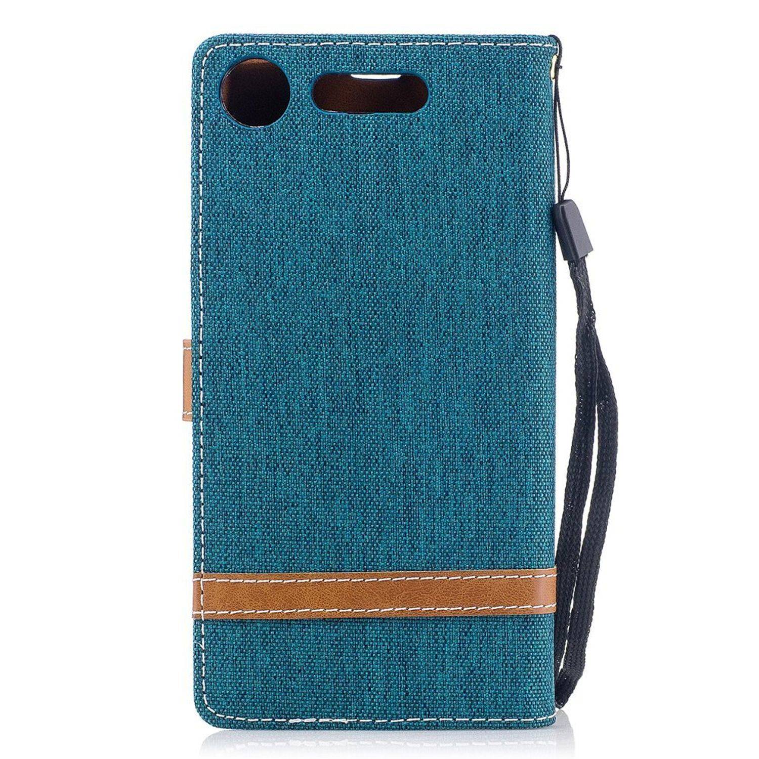 Sony Xperia XZ1 Handyhülle Bookcover Grün