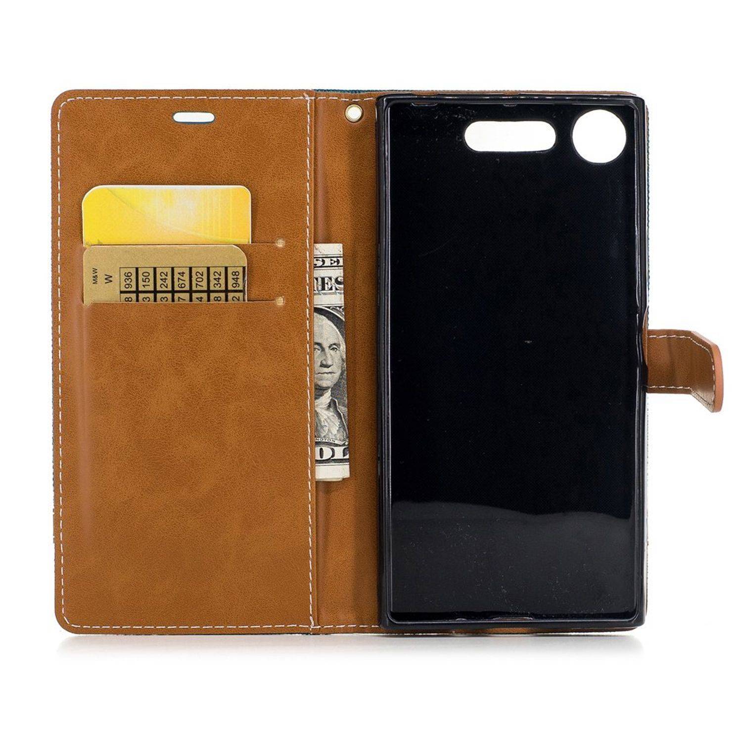 Sony Xperia XZ1 Handyhülle Bookcover Grün