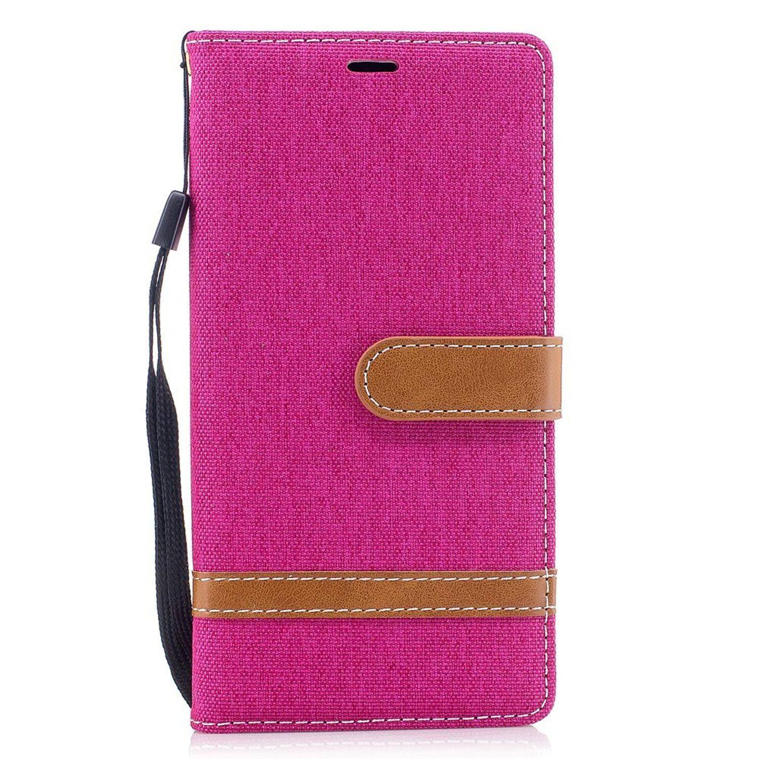 Sony Xperia XZ1 Handyhülle Bookcover Rosa