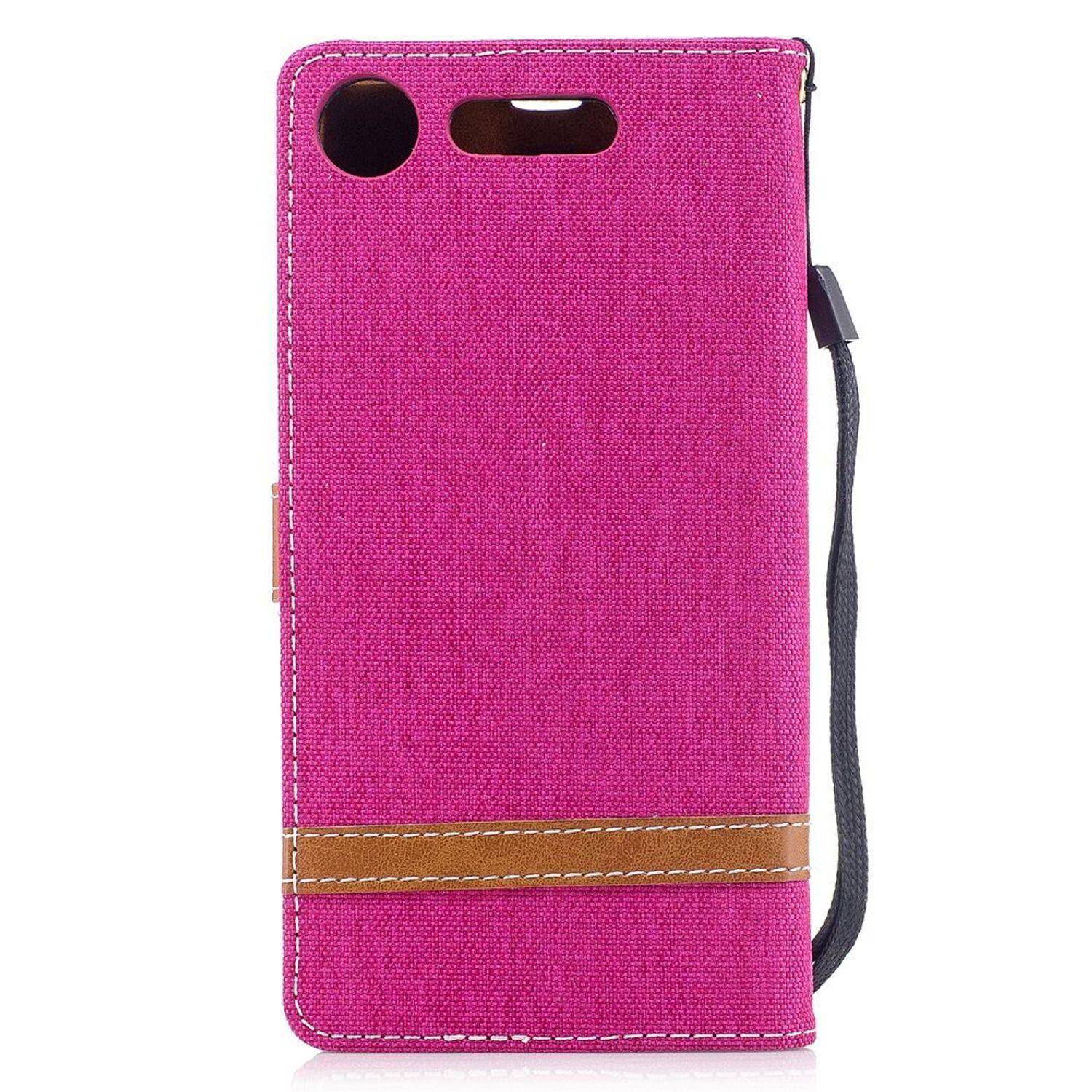 Sony Xperia XZ1 Handyhülle Bookcover Rosa