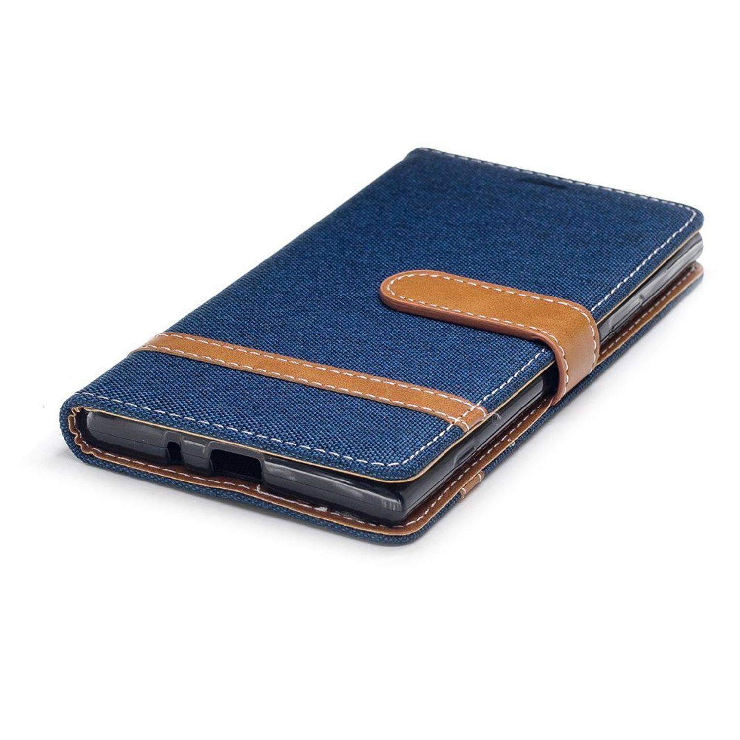 Sony Xperia XZ1 Handyhülle Bookcover Blau