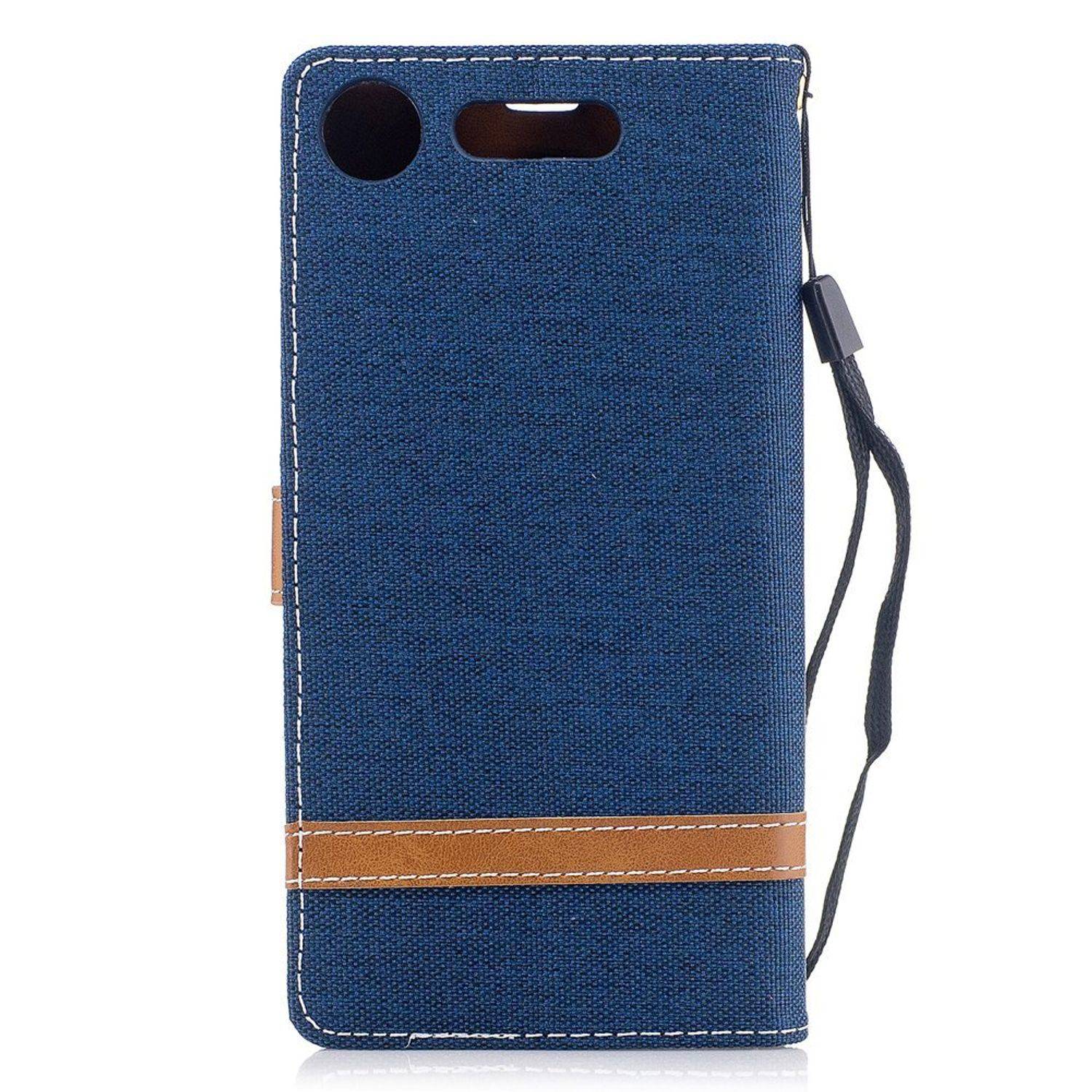 Sony Xperia XZ1 Handyhülle Bookcover Blau