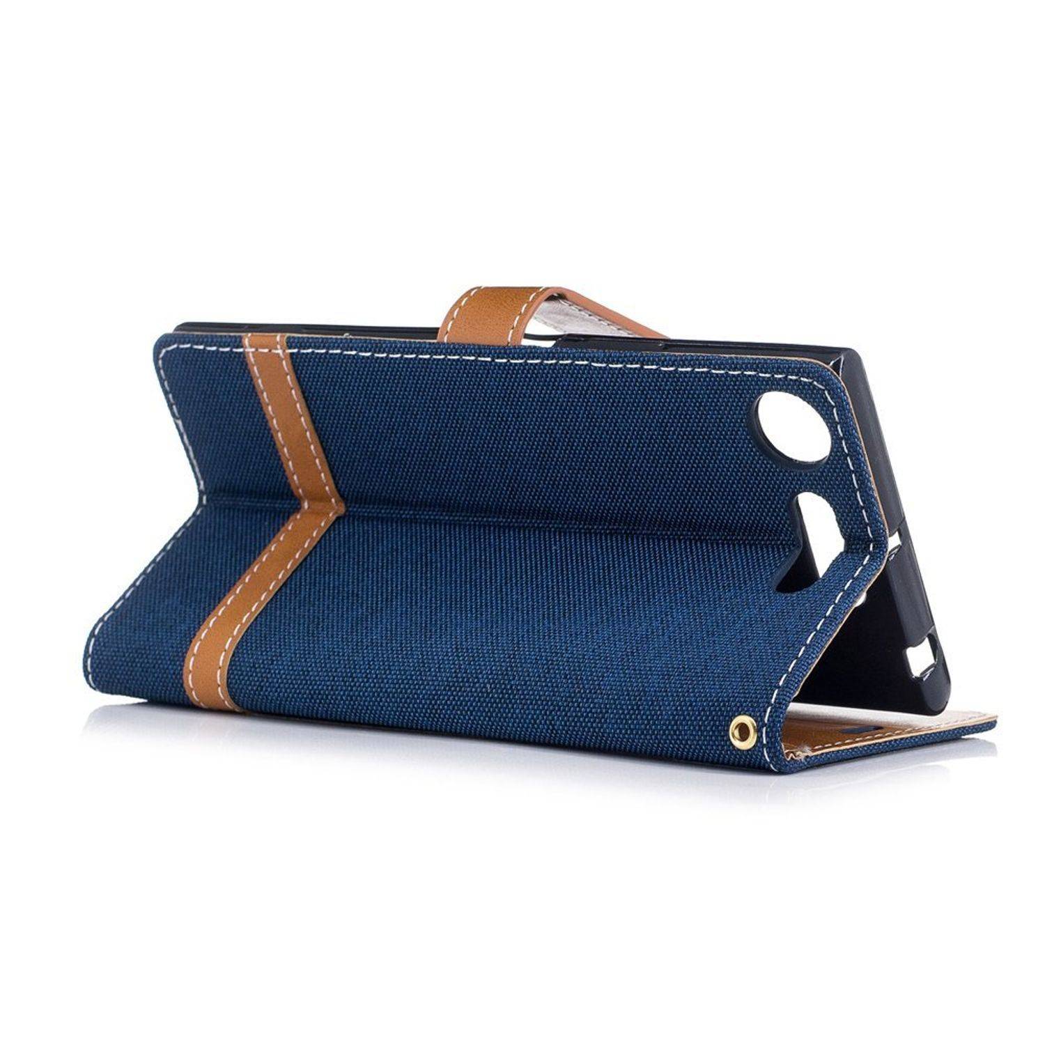 Sony Xperia XZ1 Handyhülle Bookcover Blau