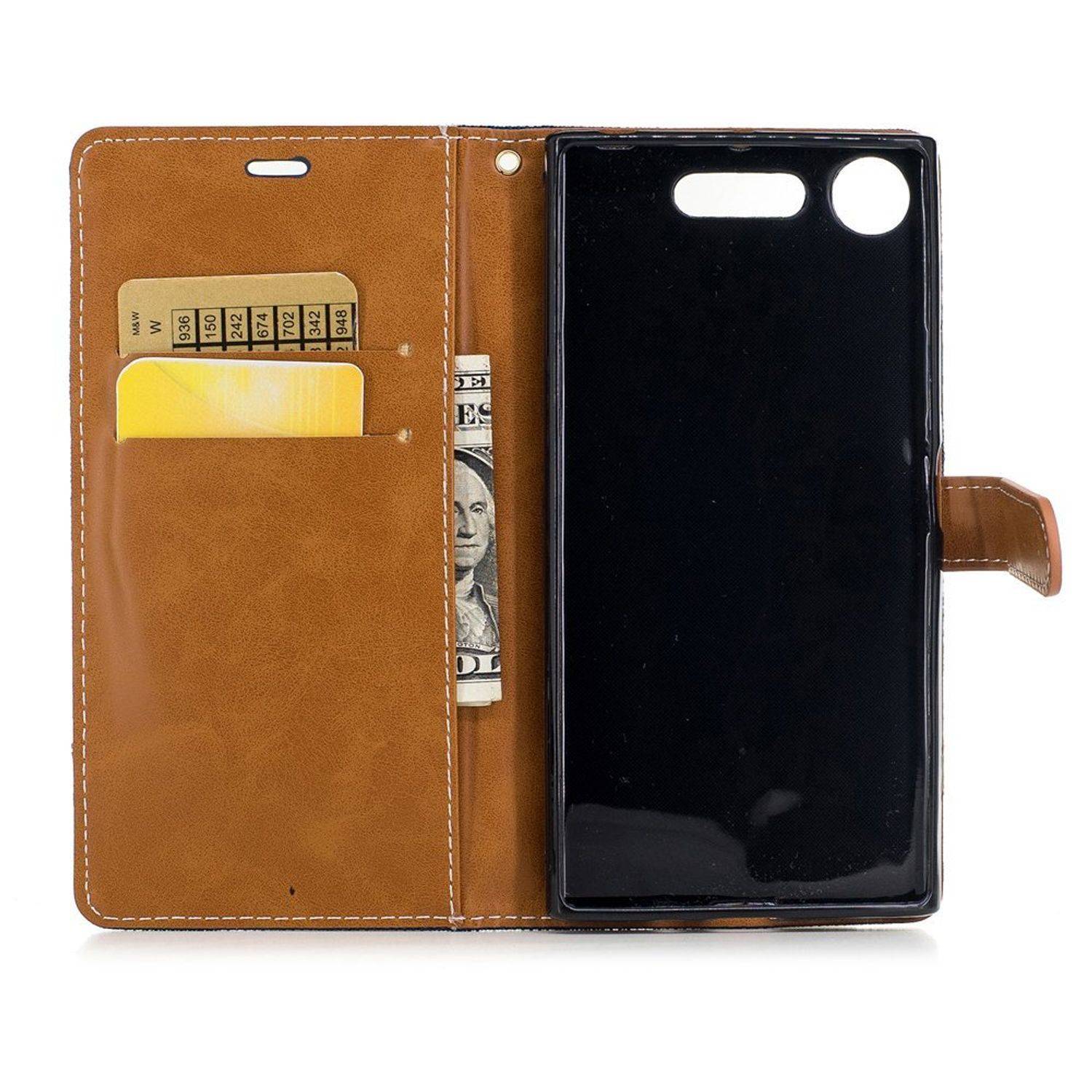 Sony Xperia XZ1 Handyhülle Bookcover Blau