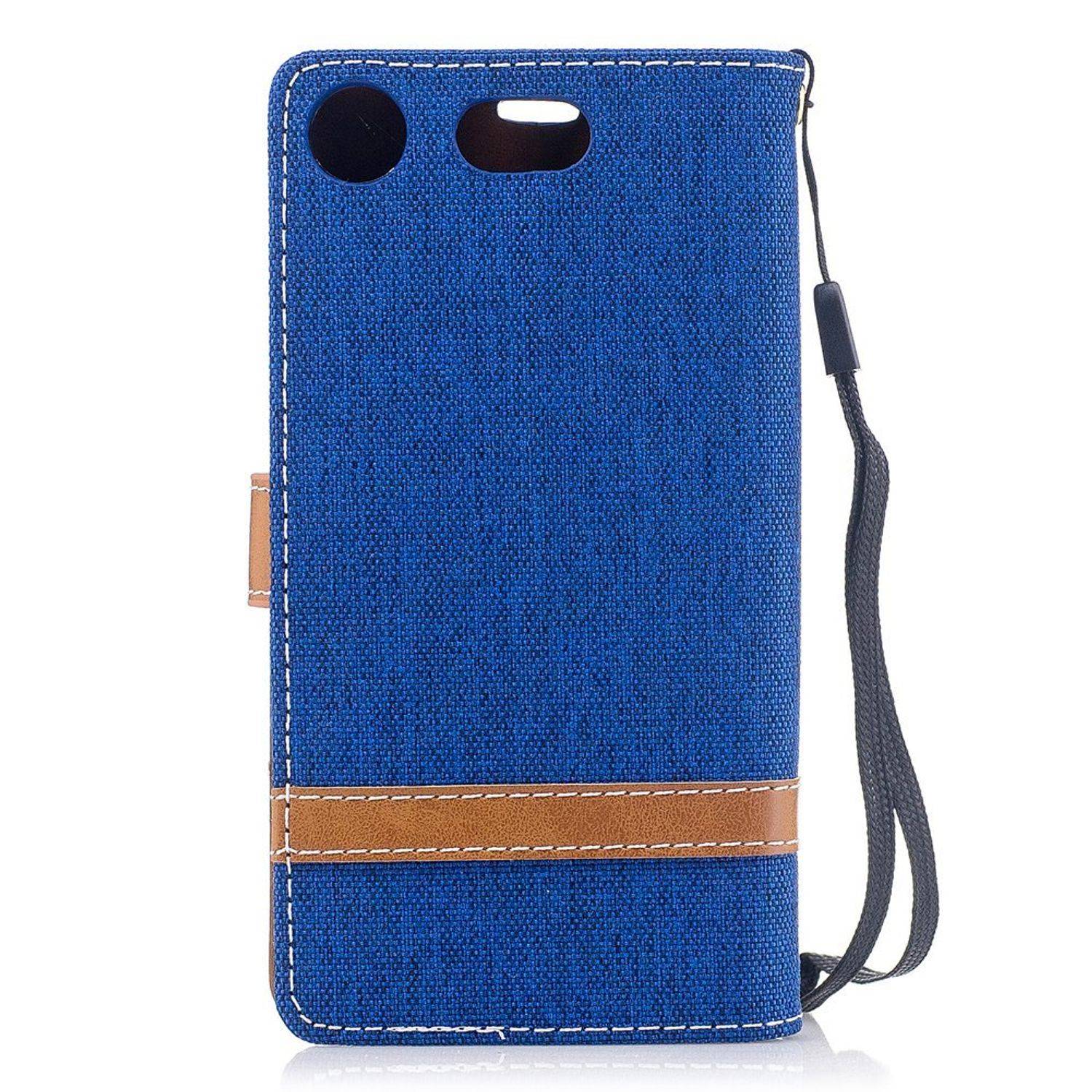 Sony Xperia XZ1 Handyhülle Bookcover Blau