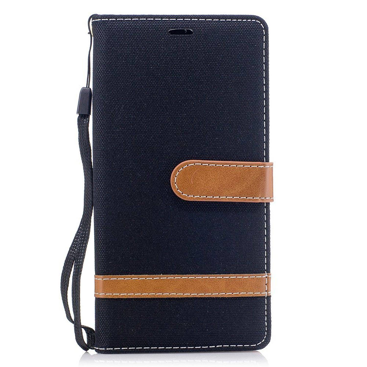 Sony Xperia XZ1 Handyhülle Bookcover Schwarz