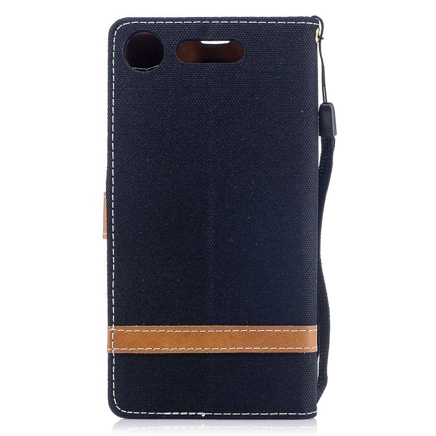 Sony Xperia XZ1 Handyhülle Bookcover Schwarz