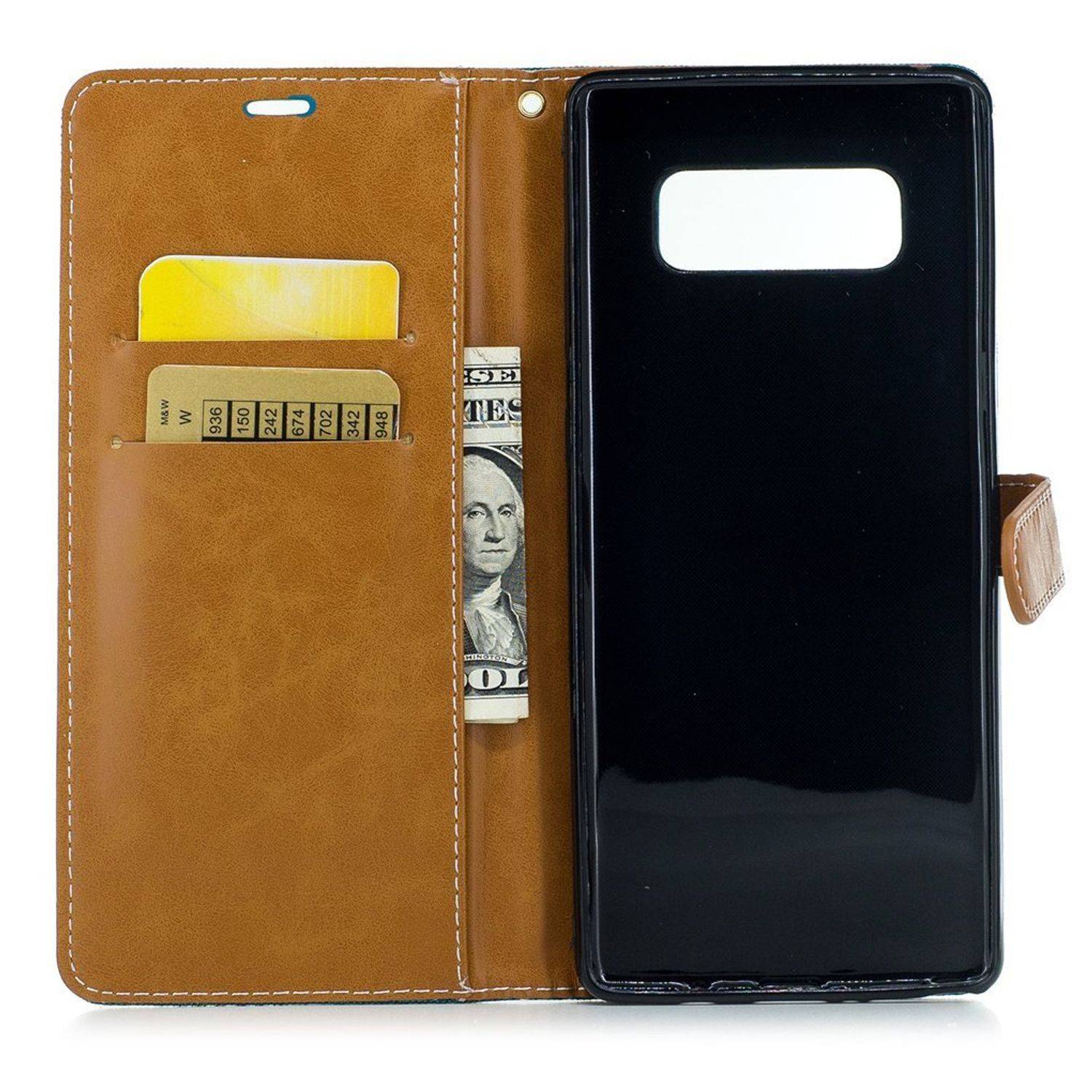 Samsung Galaxy Note 8 Handyhülle Bookcover Grün