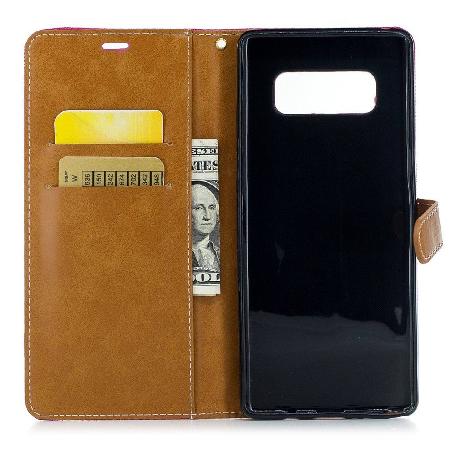 Samsung Galaxy Note 8 Handyhülle Bookcover Rosa