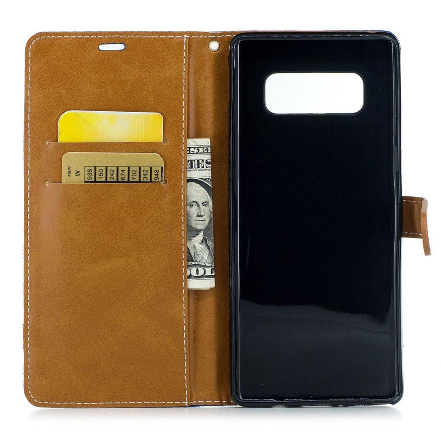 Samsung Galaxy Note 8 Handyhülle Bookcover Blau