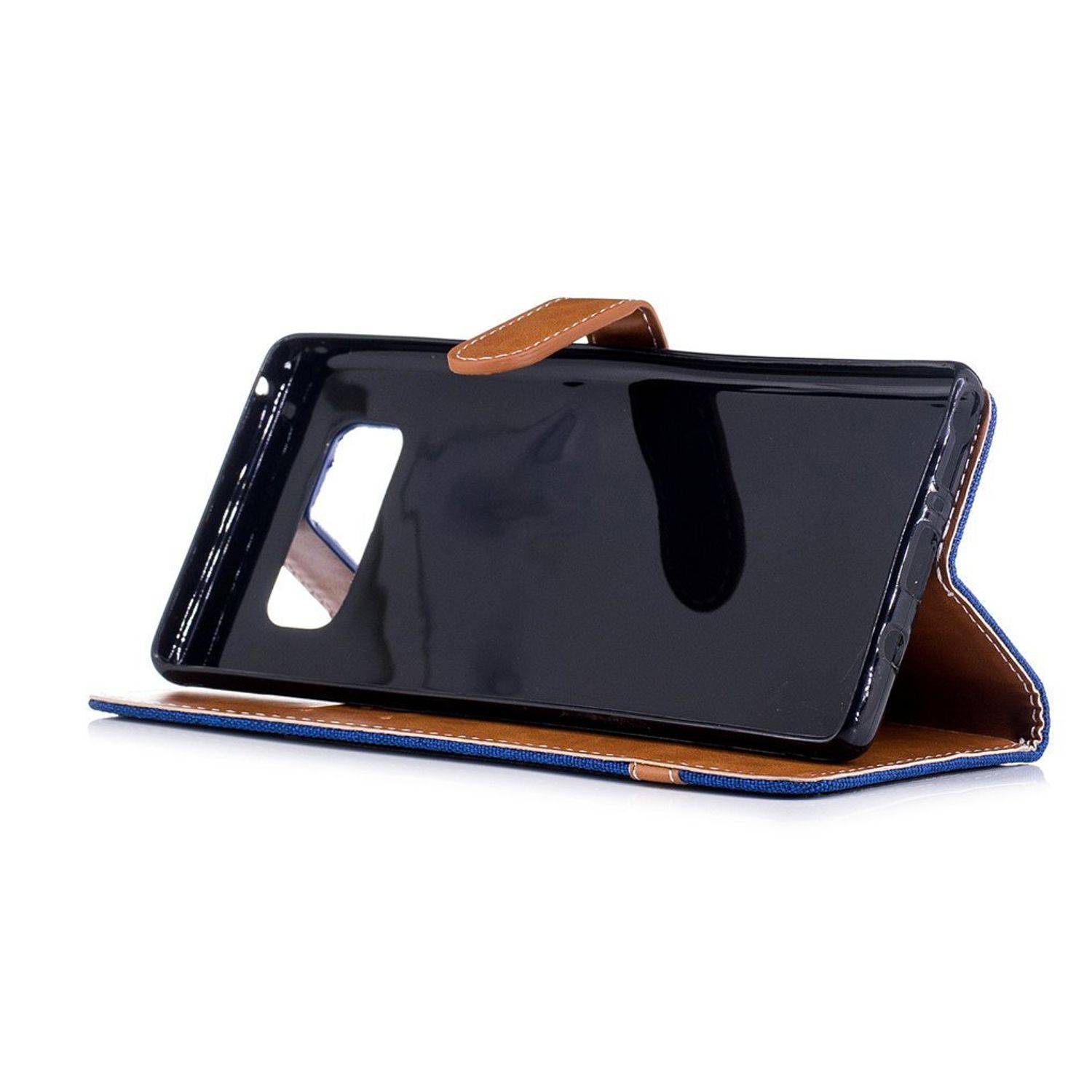 Samsung Galaxy Note 8 Handyhülle Bookcover Blau