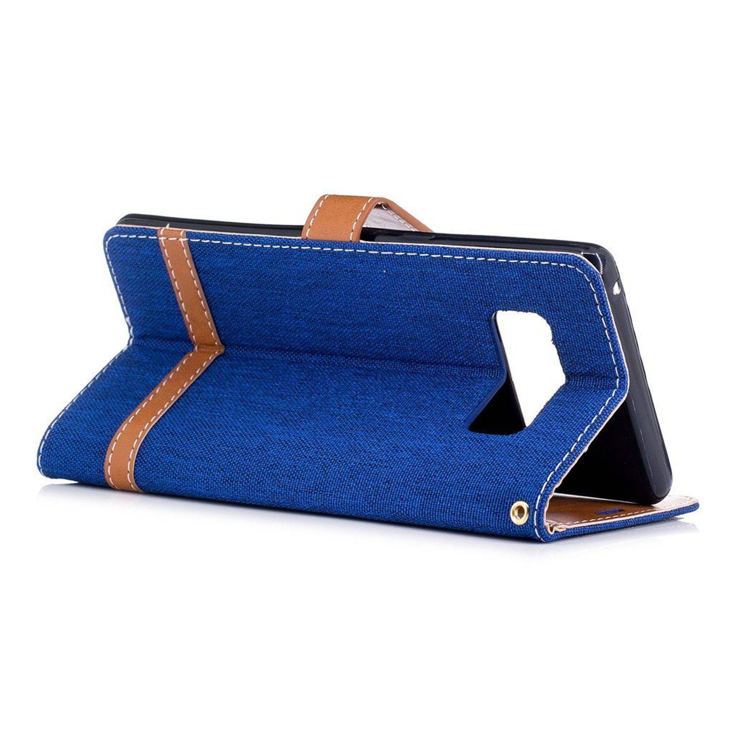 Samsung Galaxy Note 8 Handyhülle Bookcover Blau