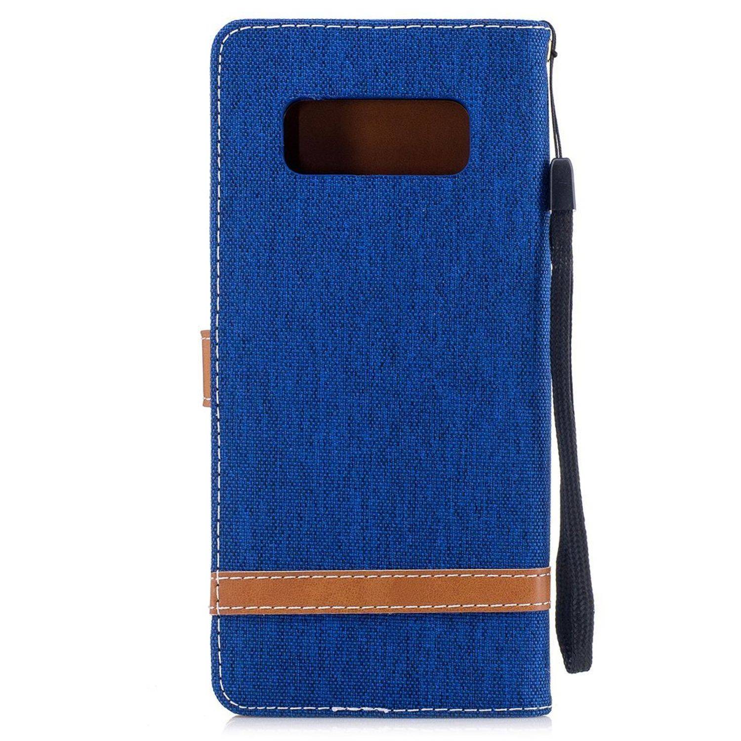 Samsung Galaxy Note 8 Handyhülle Bookcover Blau