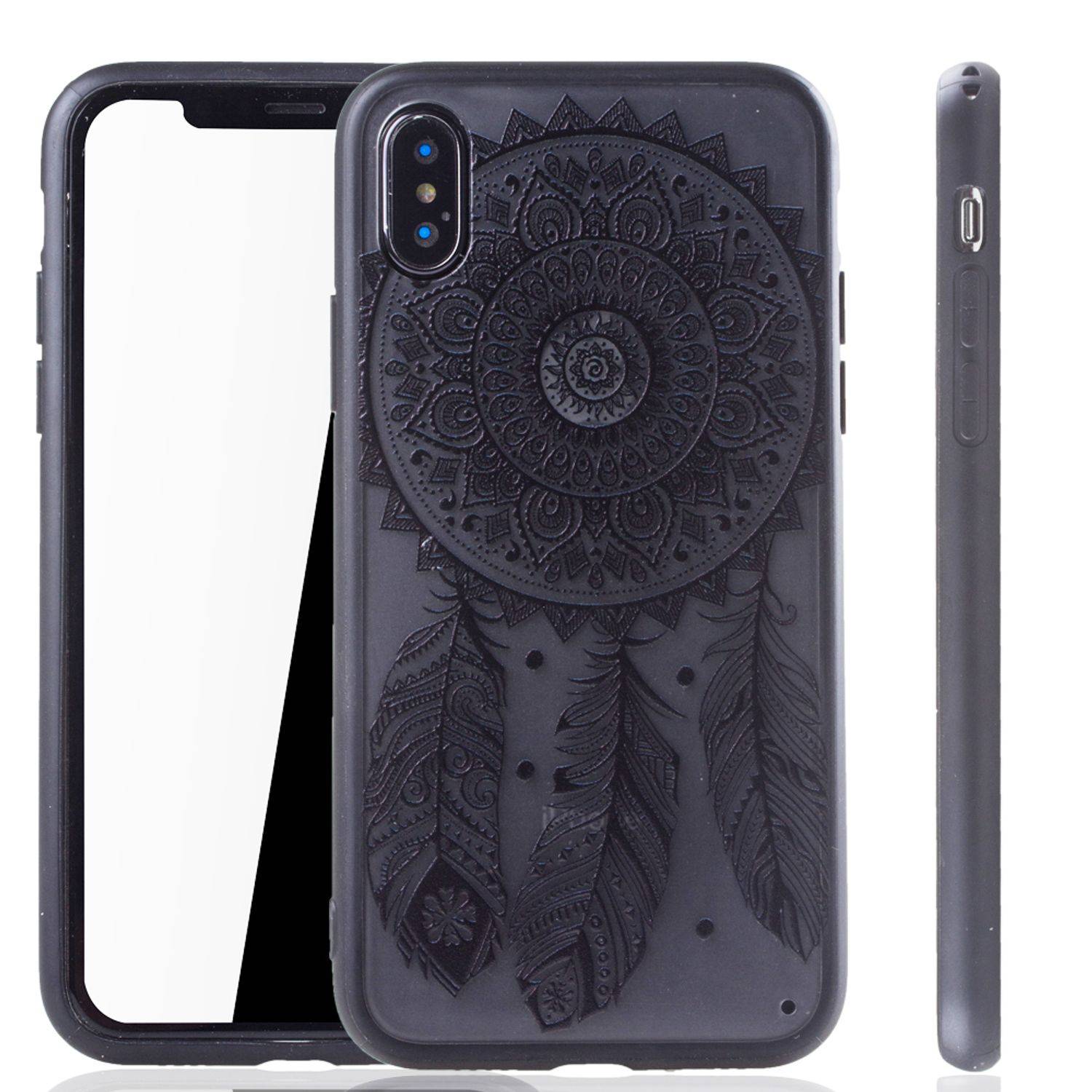 Apple iPhone X / iPhone XS Handyhülle Backcover Schwarz