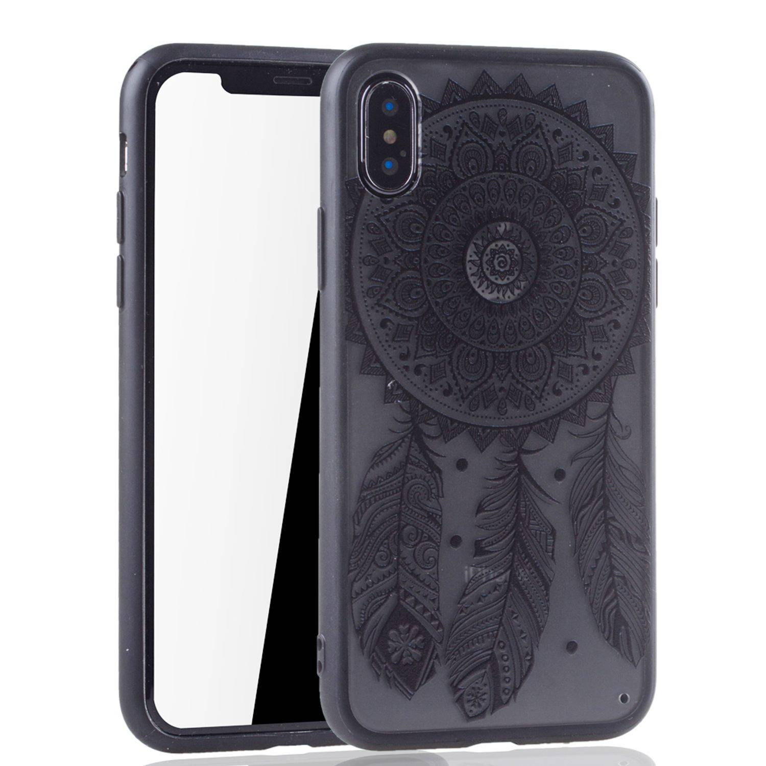Apple iPhone X / iPhone XS Handyhülle Backcover Schwarz