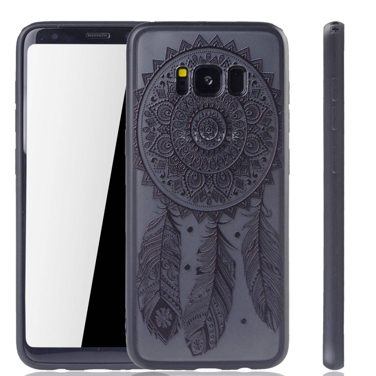 Samsung Galaxy S8 Handyhülle Backcover Schwarz