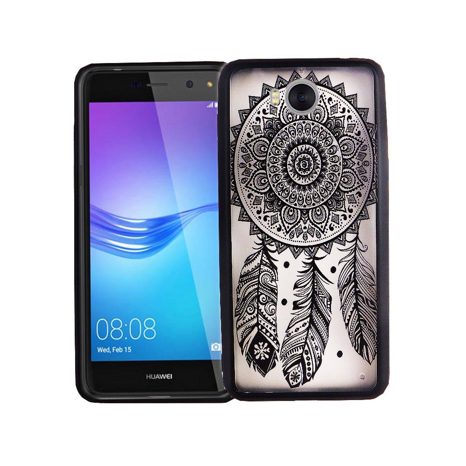 Huawei Y5 (2017) Handyhülle Backcover Schwarz