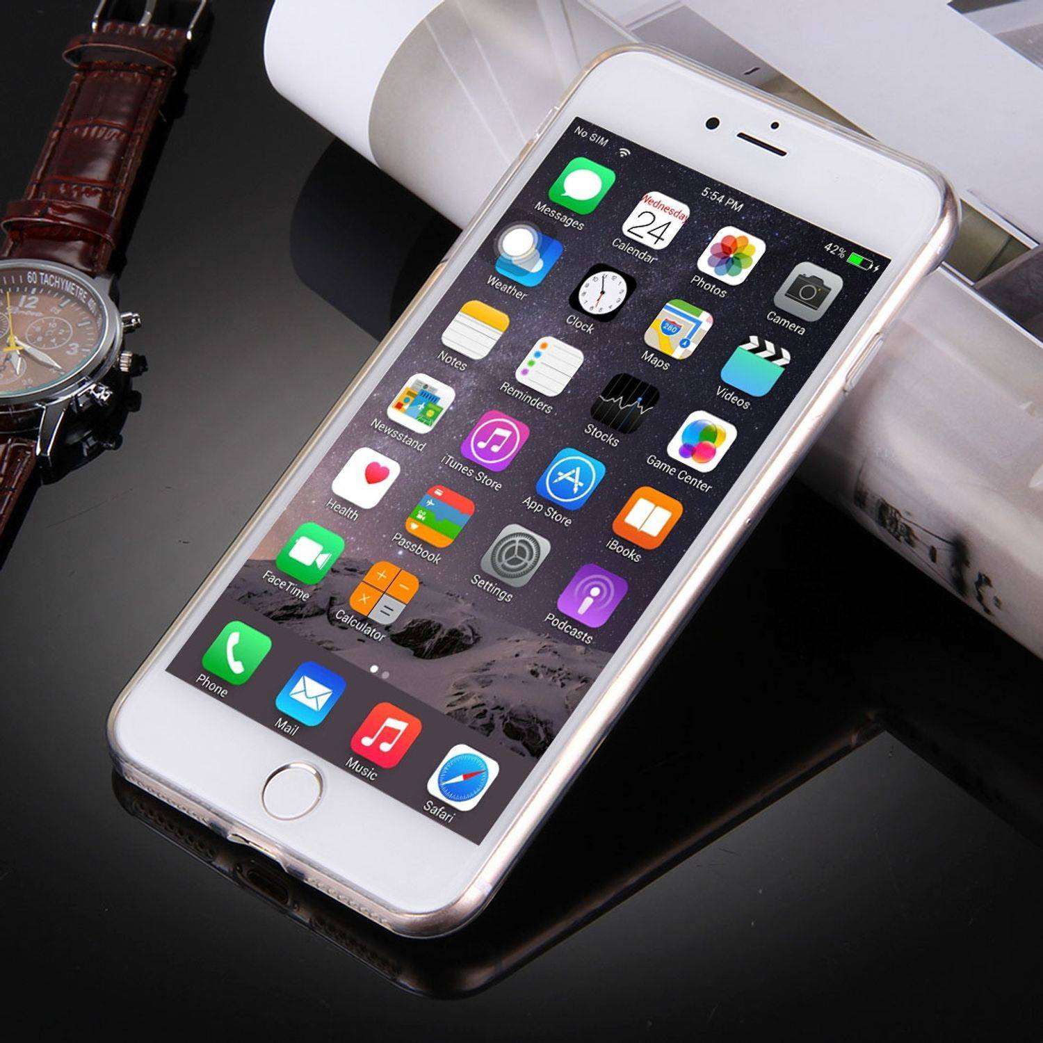 Apple iPhone 8 Plus Handyhülle Ultra Dünn Bumper Backcover Transparent
