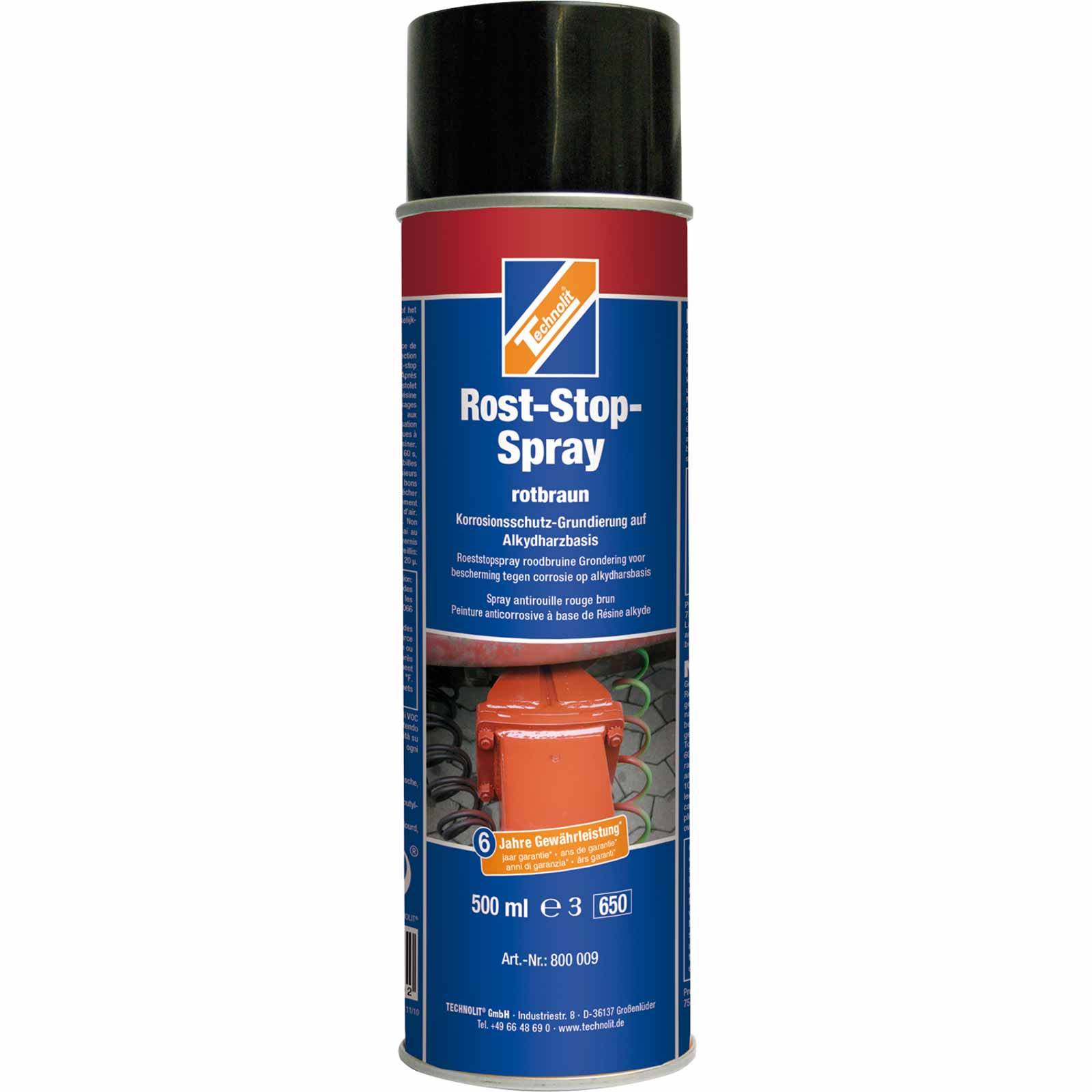 TECHNOLIT Grundierung Rost-Stop-Spray 500 ml - Farbe:rotbraun
