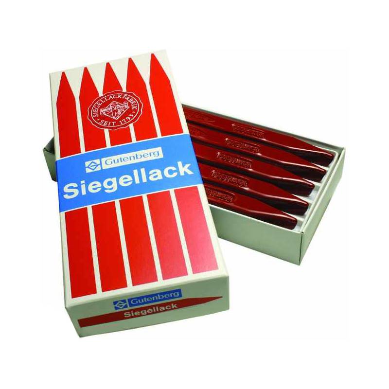 Gutenberg Siegellack Urkundenlack, zinnoberrot