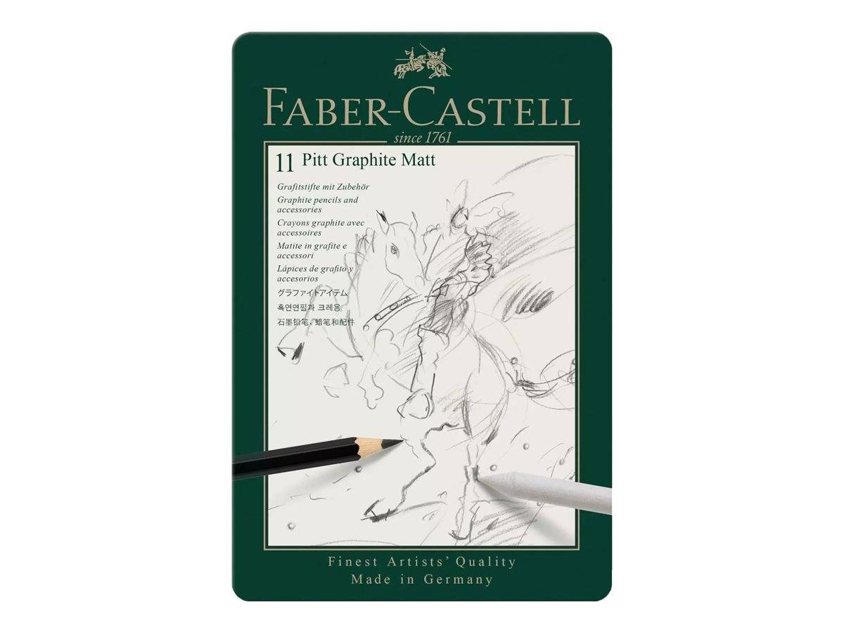 FABER-CASTELL Pitt Graphite Matt - Bleistift - Grafit - gemischt (Packung mit 8)