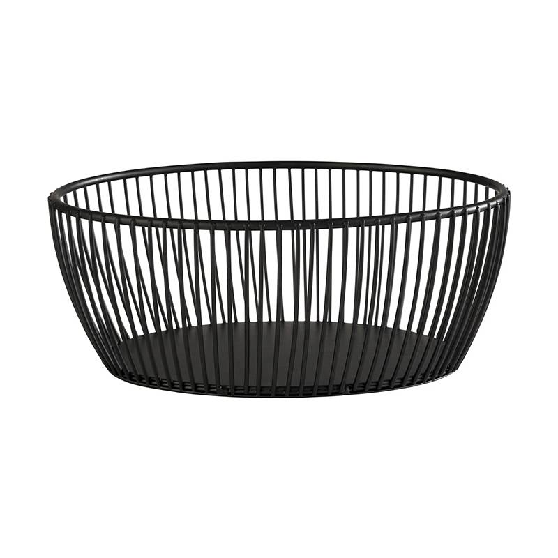 APS Brot- und Obstkorb SVART, oval, 200 x 150 mm, schwarz