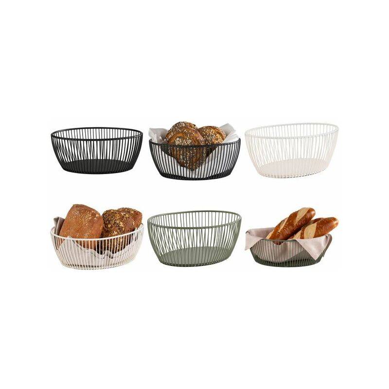 APS Brot- und Obstkorb SVART, oval, 240 x 190 mm, schwarz