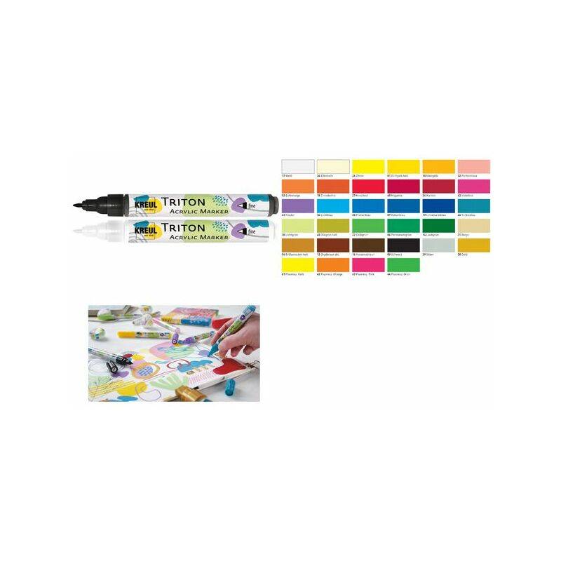 KREUL Acrylmarker TRITON Acrylic Marker fine, weiß