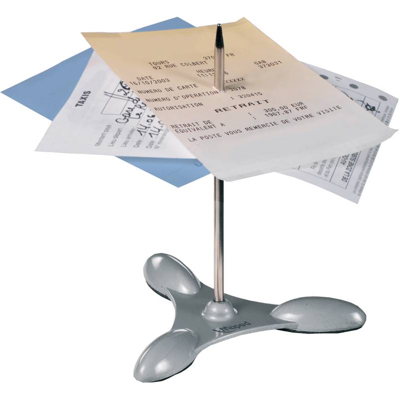 Maped Zettelspieß, Sockel und Nagel aus Metall, silber